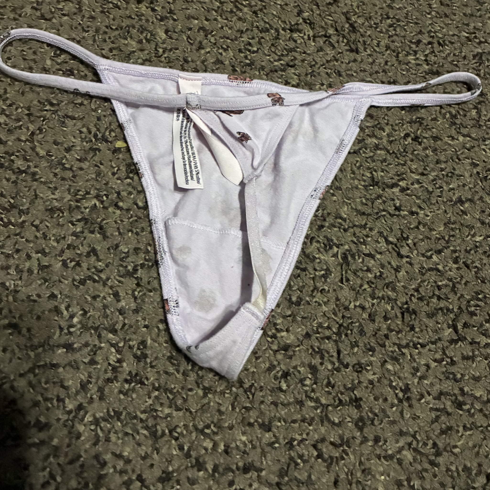 Light purple butterfly g-string