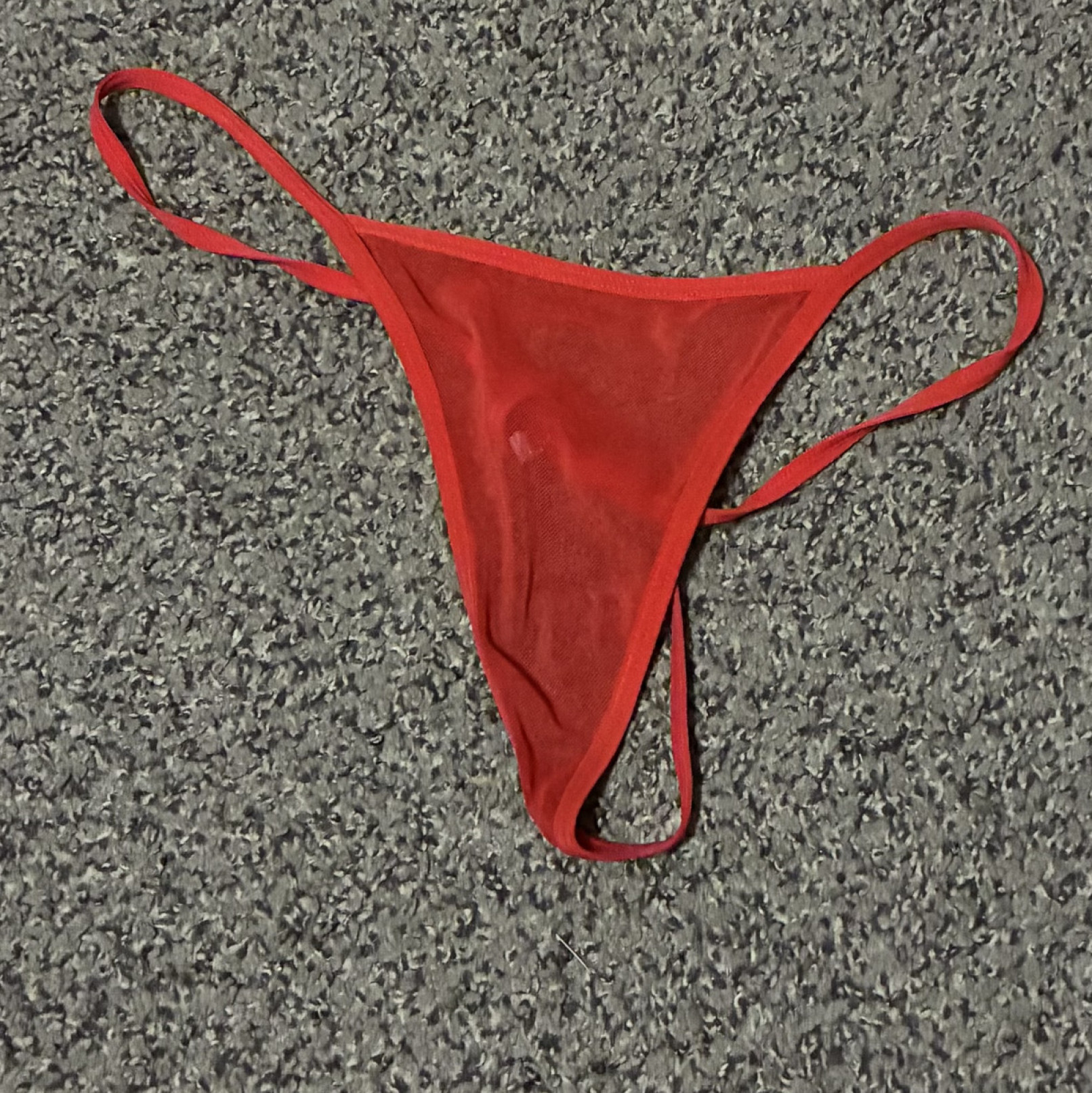 Used red g string