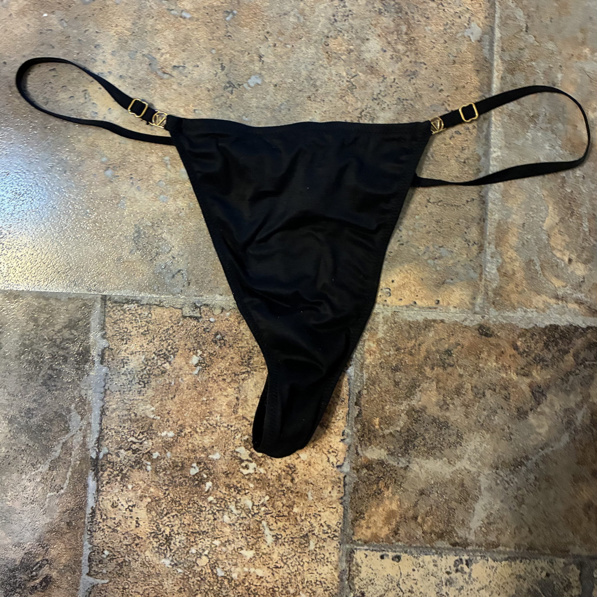Black soft g string