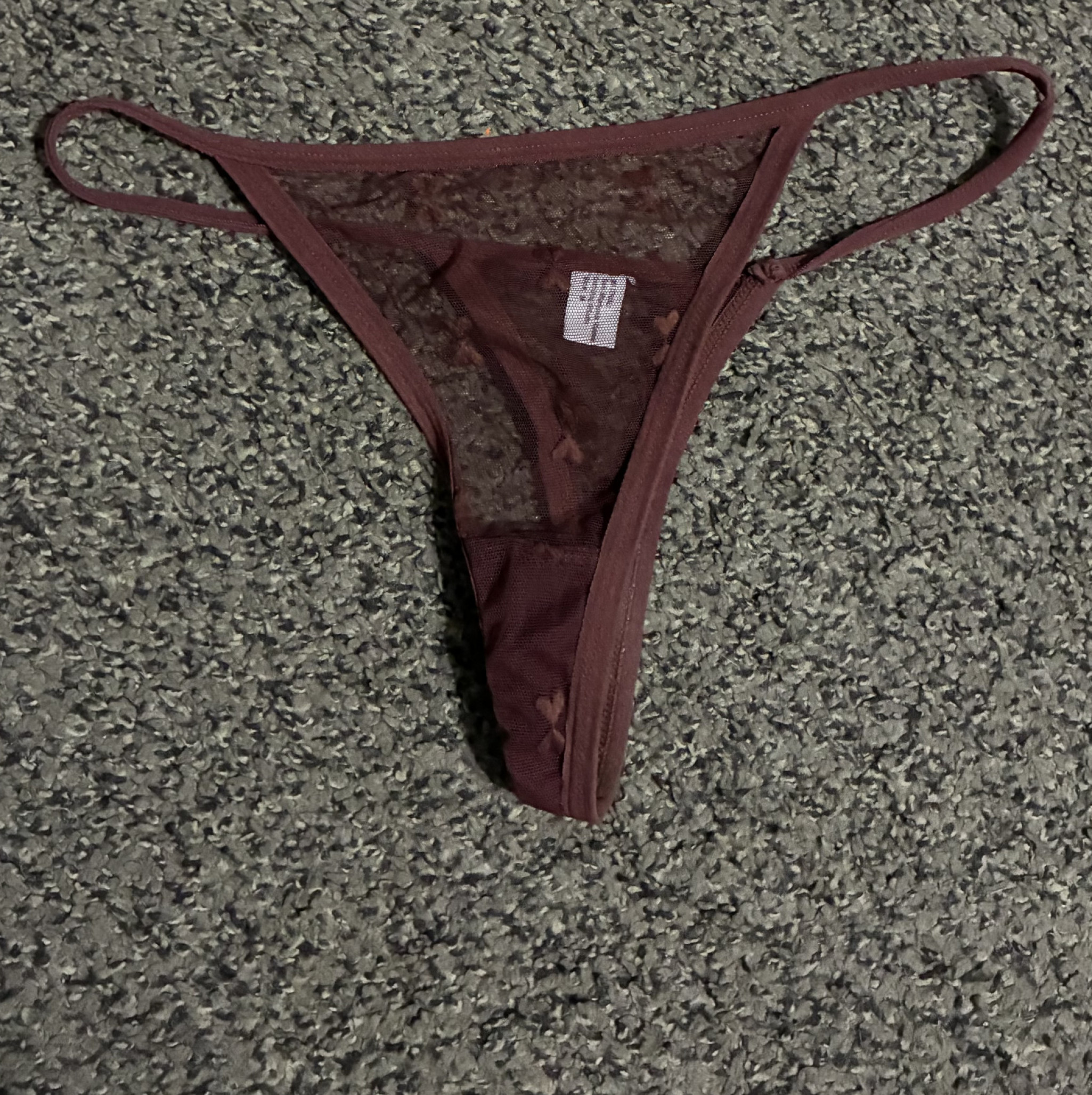 Dark brown thong