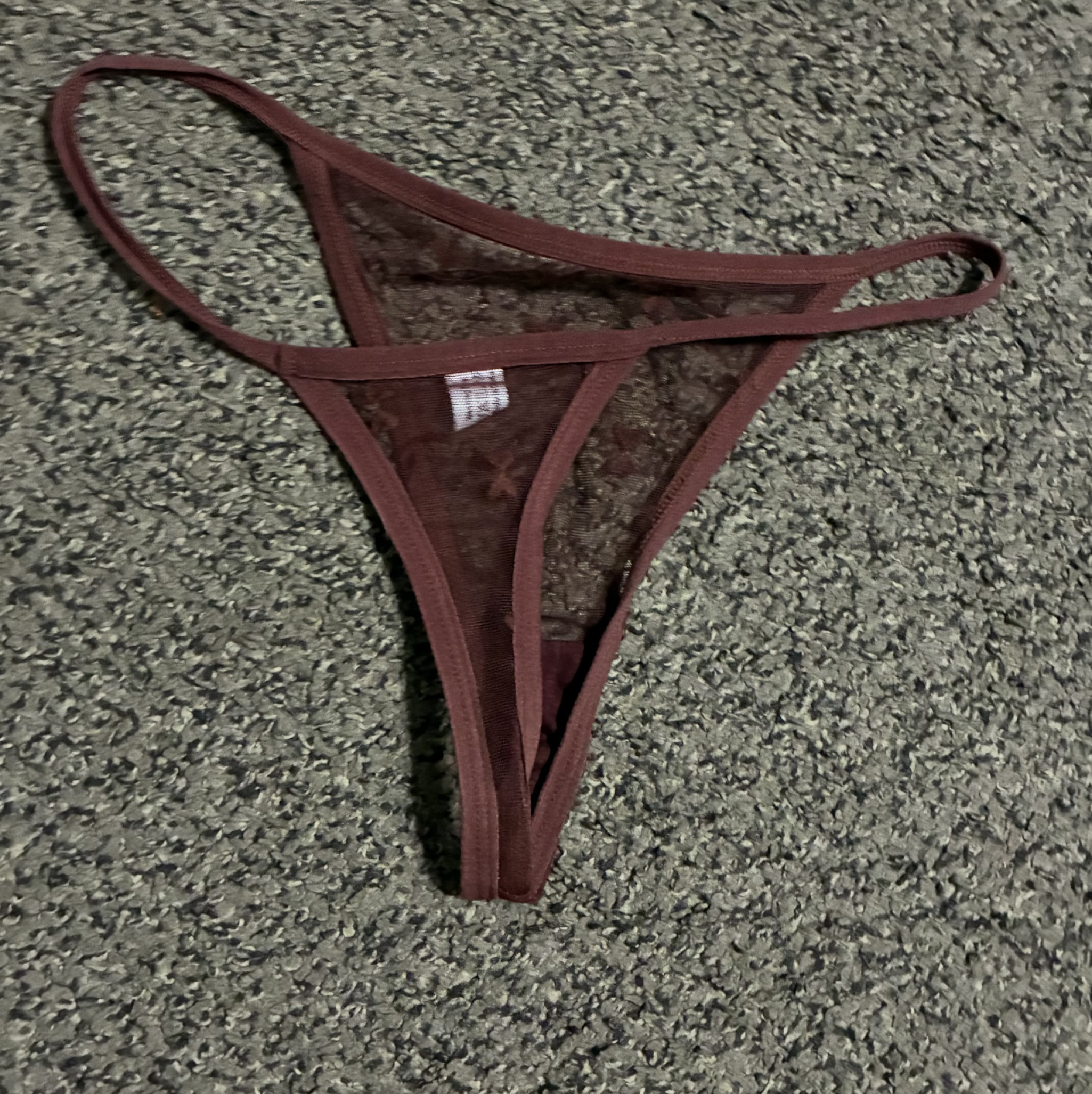 Dark brown thong