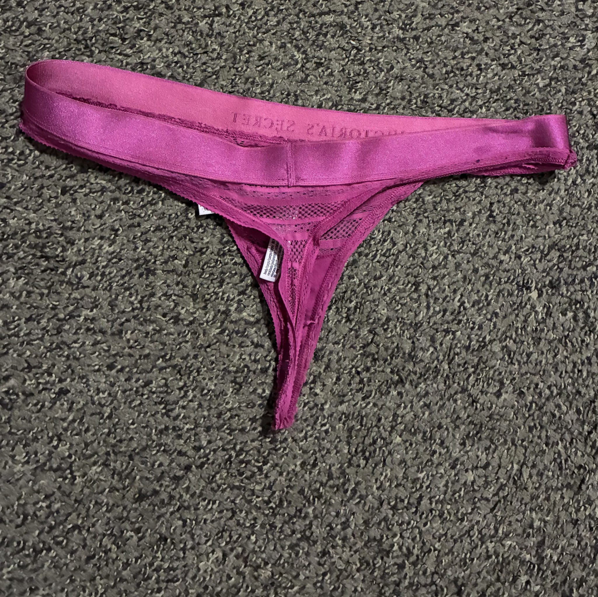 Victorias Secret hot pink thong