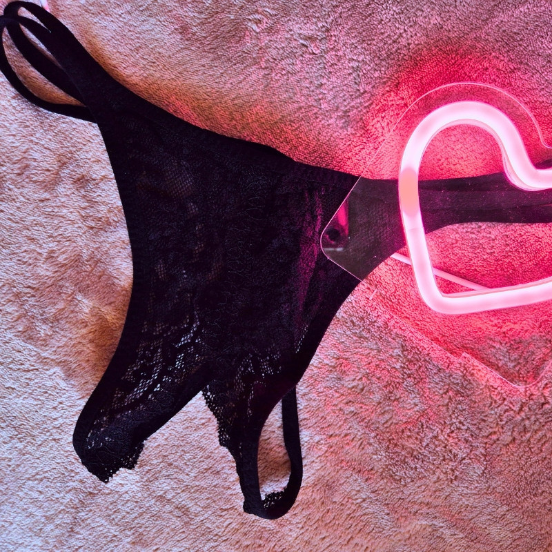 Tiny Open Crotch G String Thong