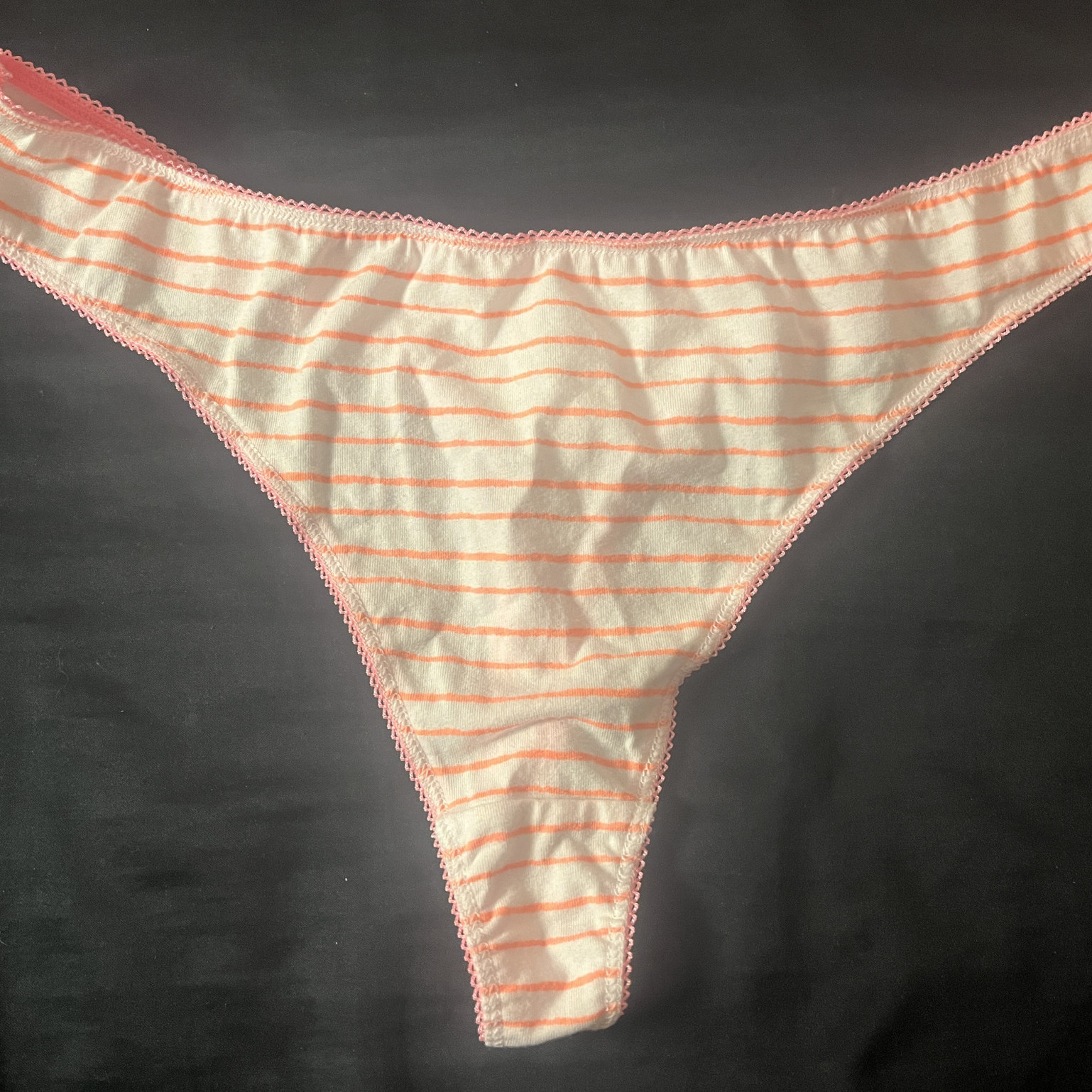 White and Pink Lined Panties