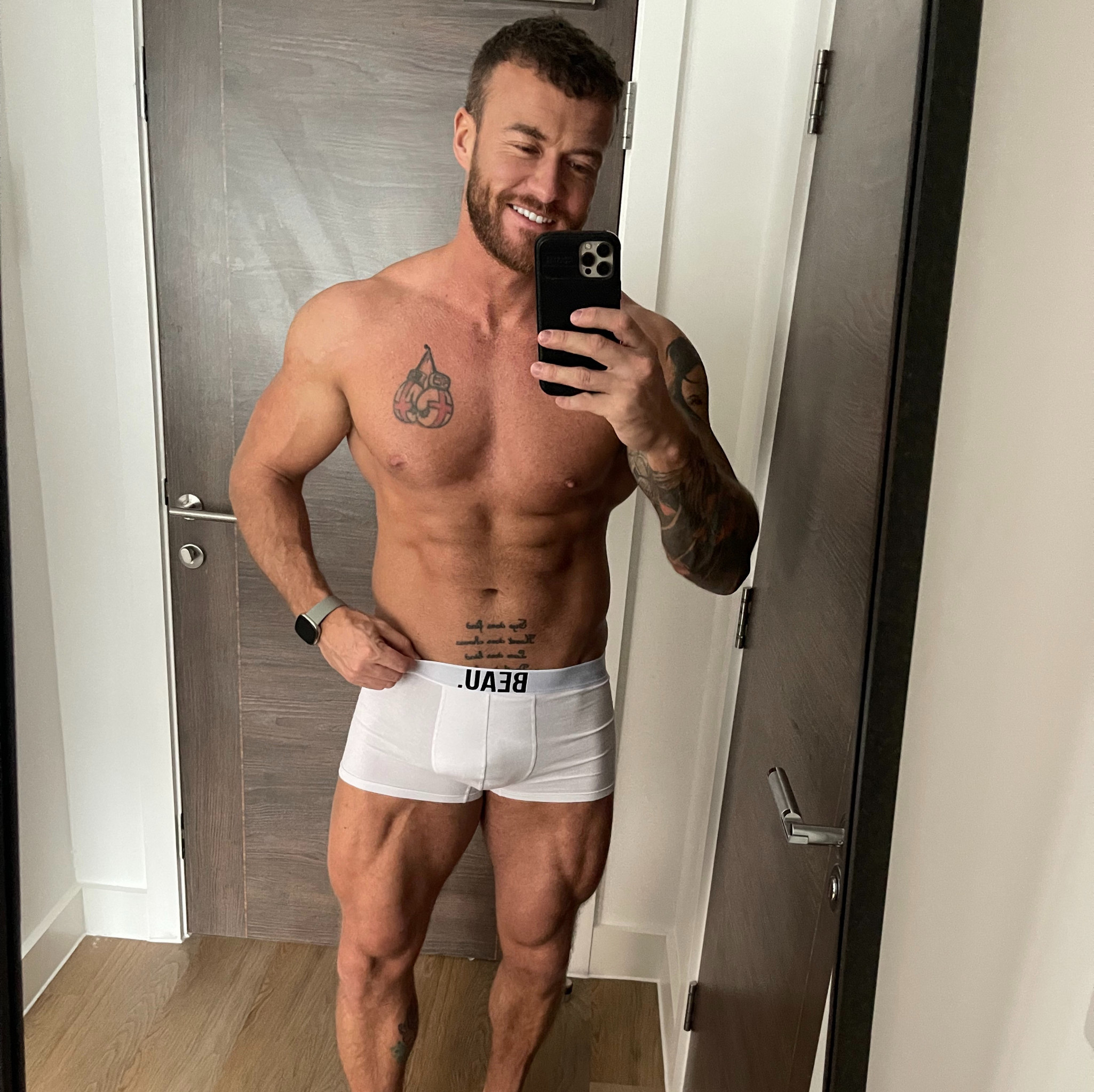 Beau Tight White Boxer Shorts