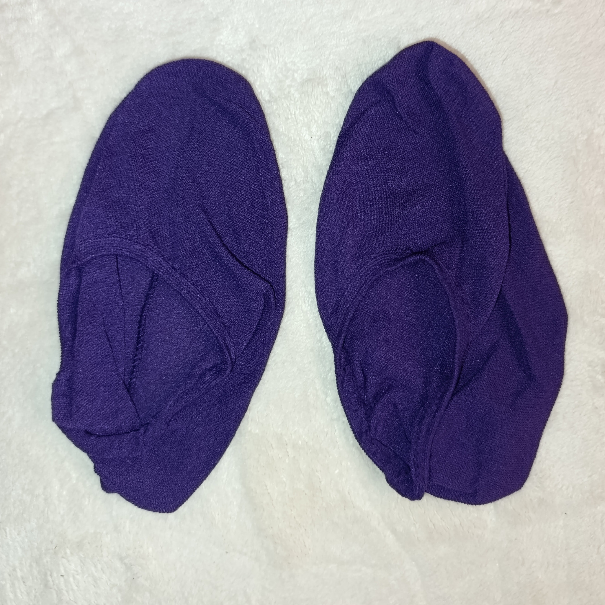 Worn Nylon Milf Purple Sheer Socks