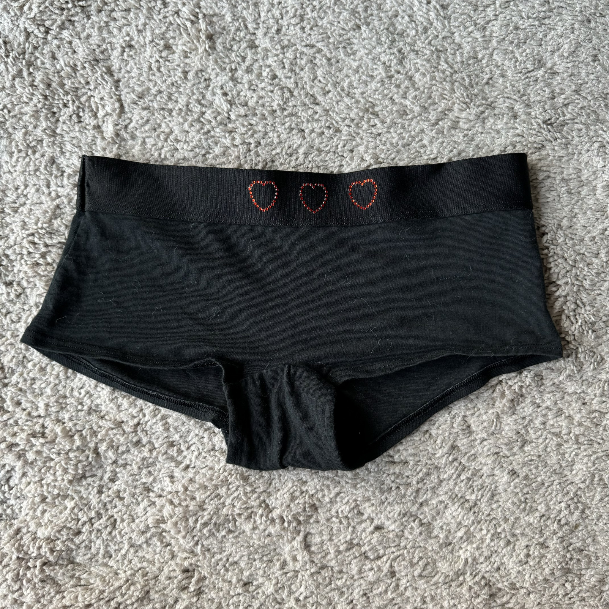 Black Heart Detail Boyshort
