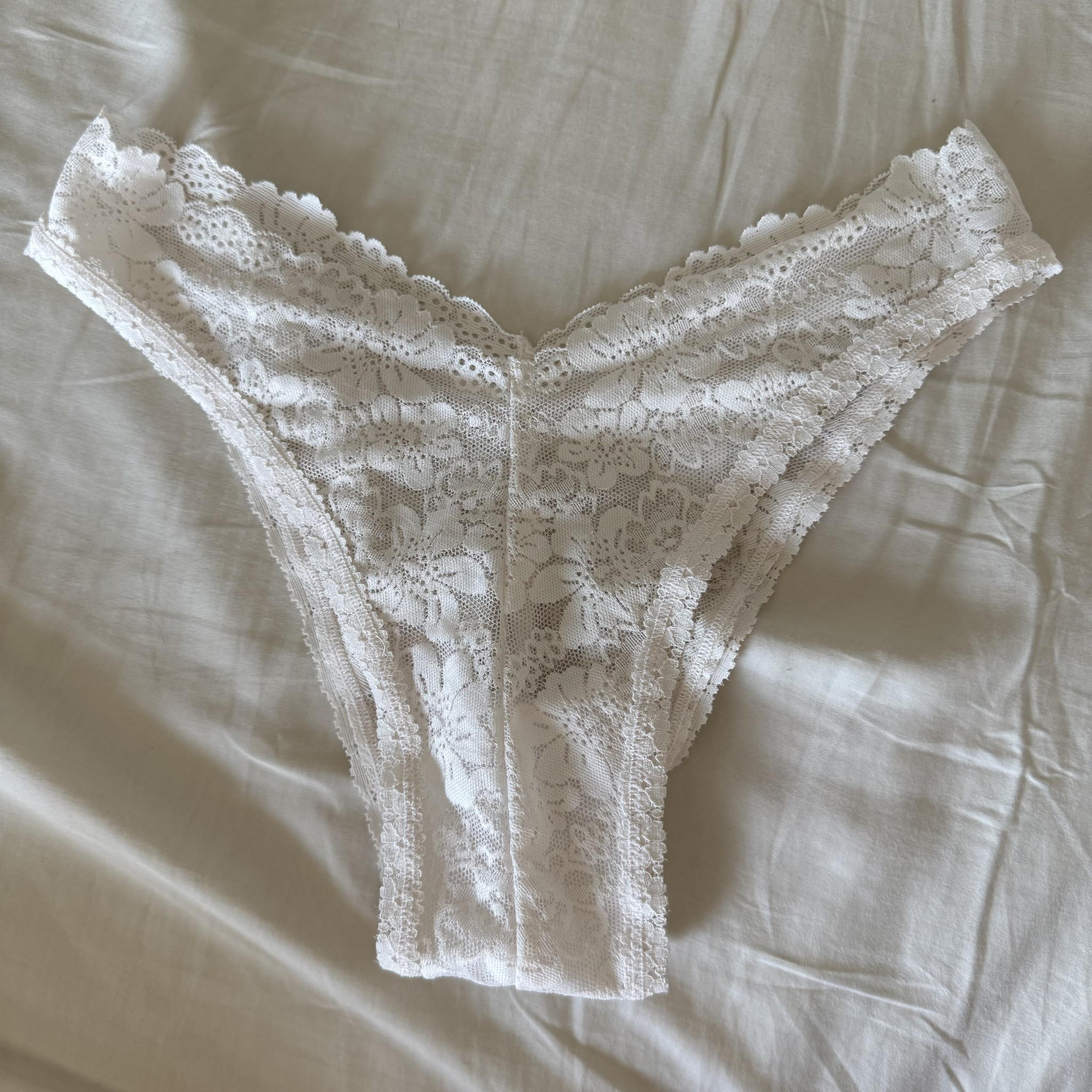 White Lace Brazilian Panty