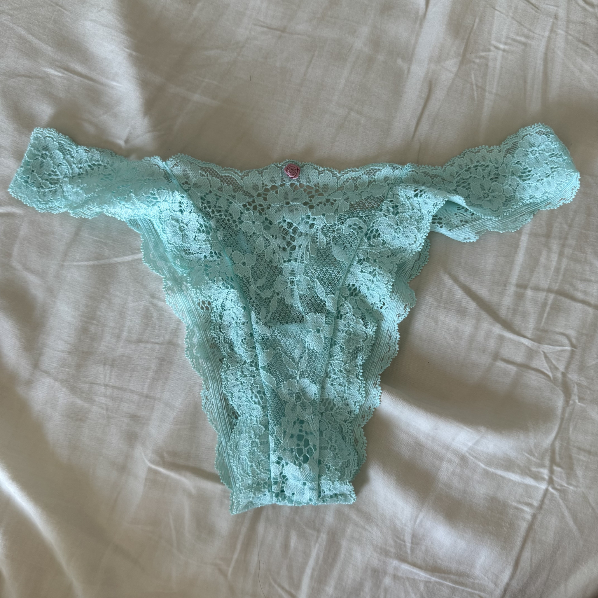 Mint Lace Brazilian Panty
