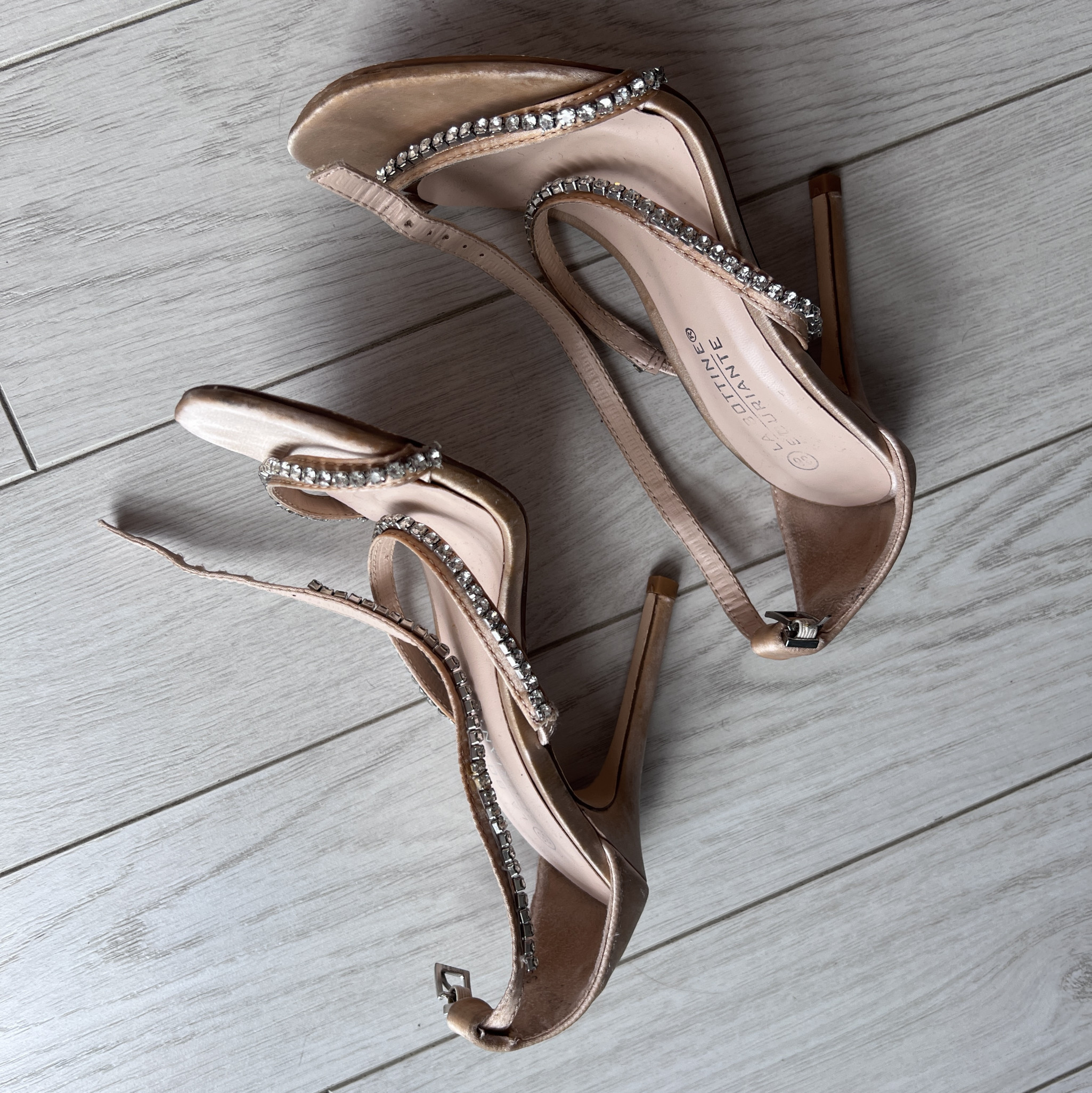 Used Sandals with rhinestones