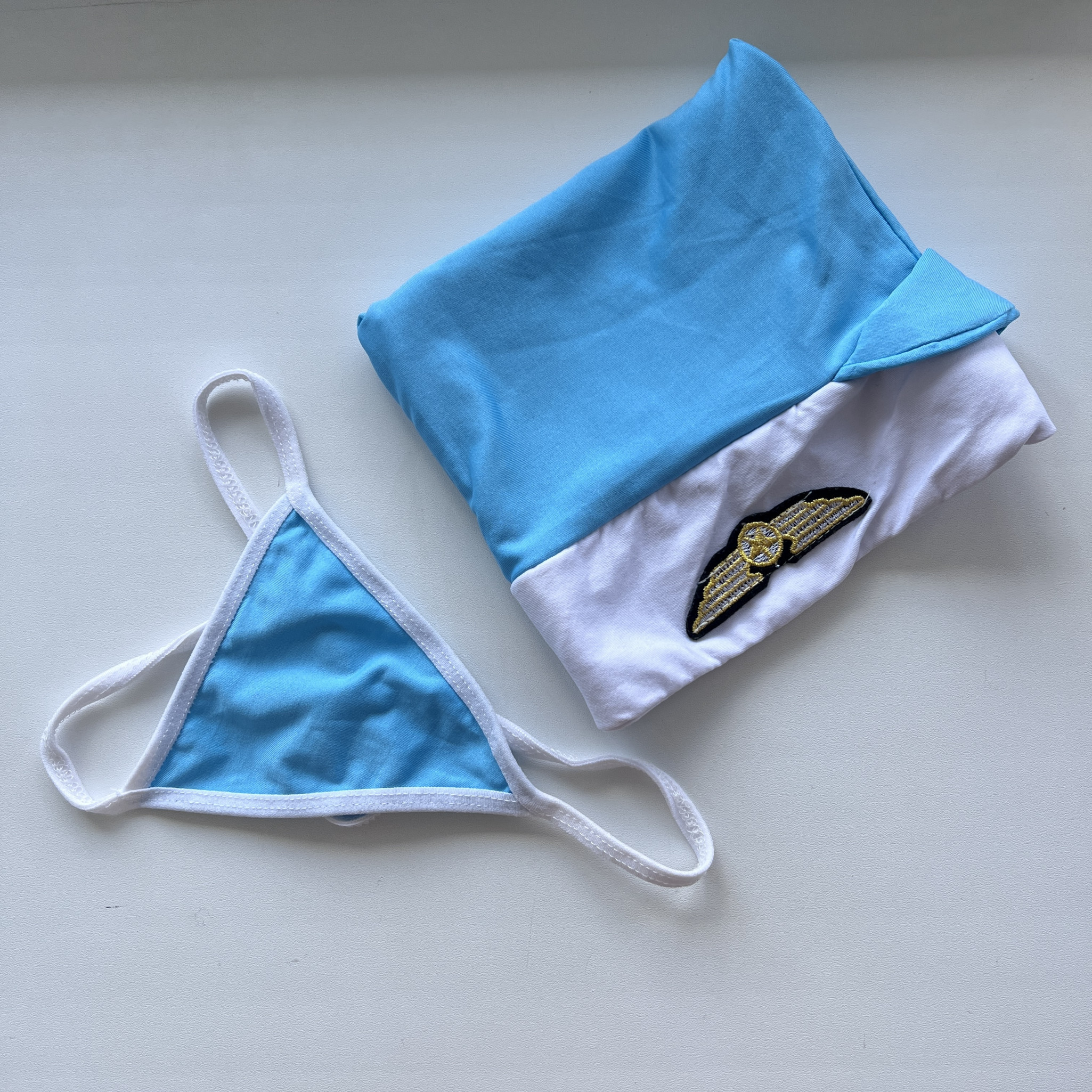 Blue Stewardess Costume