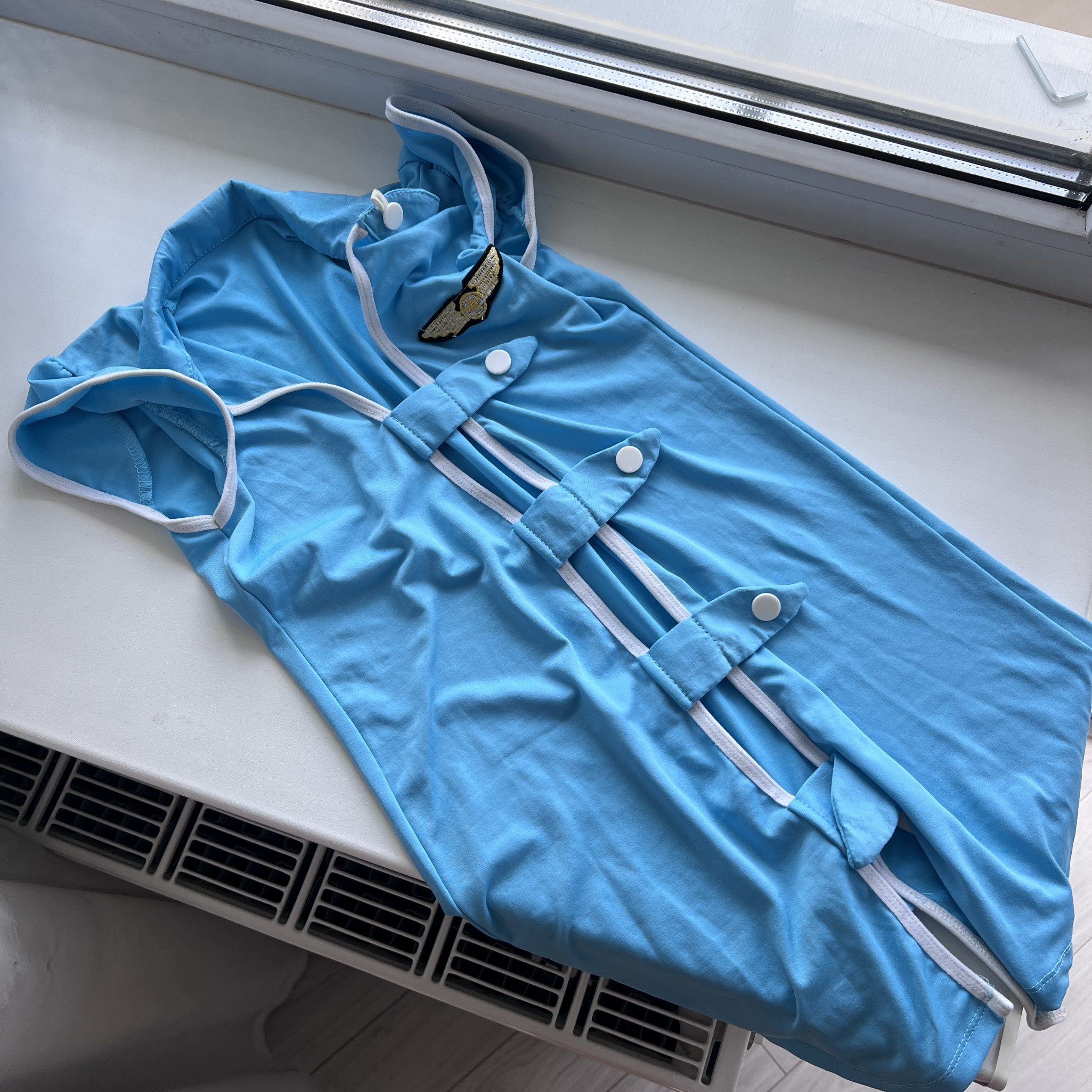Blue Stewardess Costume
