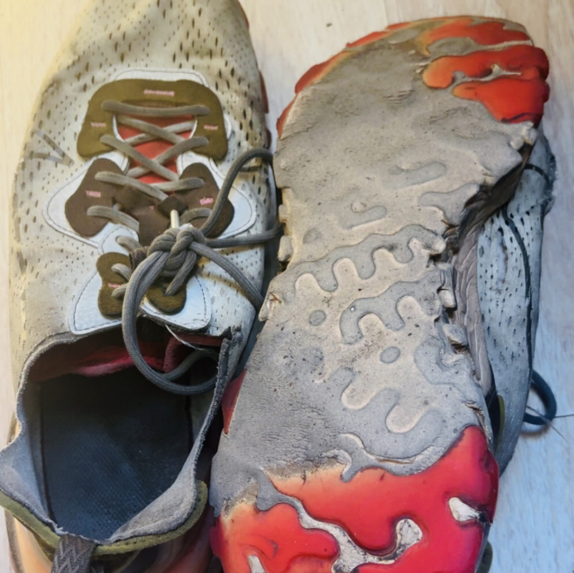 Filthy dirty used Nike Shoes