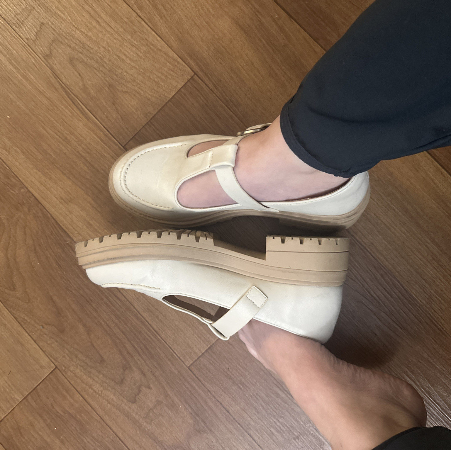 CREAM MARY JANE SHOES USED IN FINALLY ALL AAPI ORGY