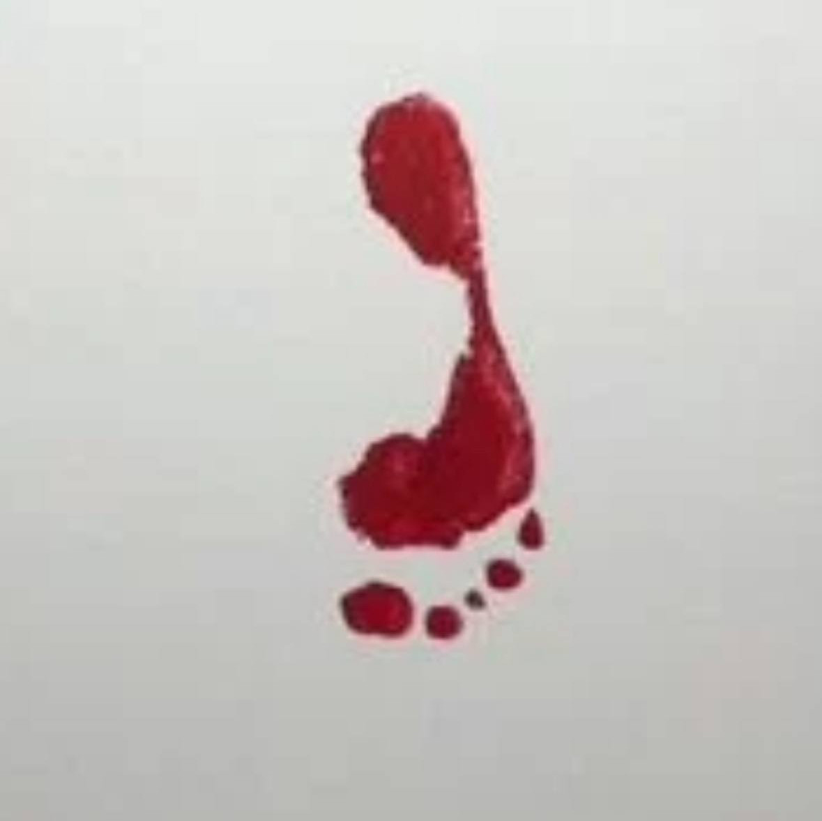 Choice: Clean or Dirty or Painted Footprint Postcard