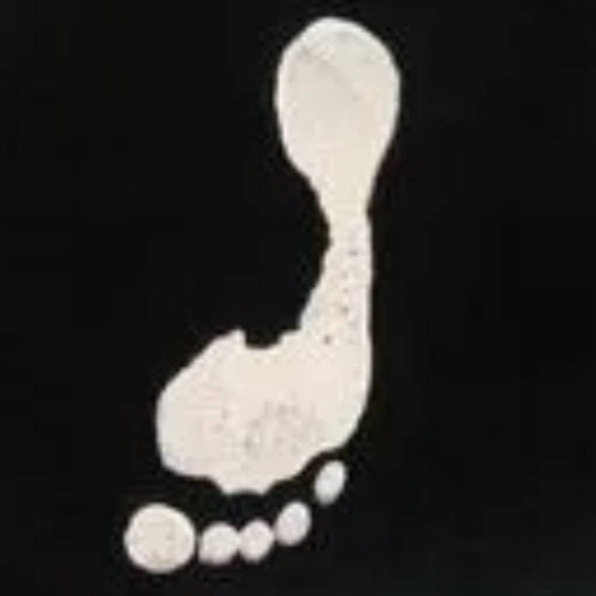 Choice: Clean or Dirty or Painted Footprint Postcard