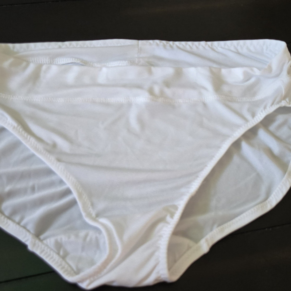 Warners HiCut White Microfiber Panties 6M