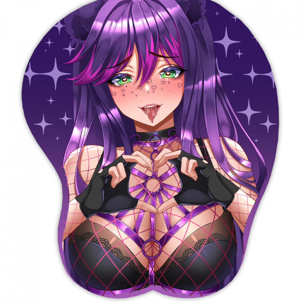 SIGNED Kitti Minx 3D Oppai Mousepad With Wrist Support!