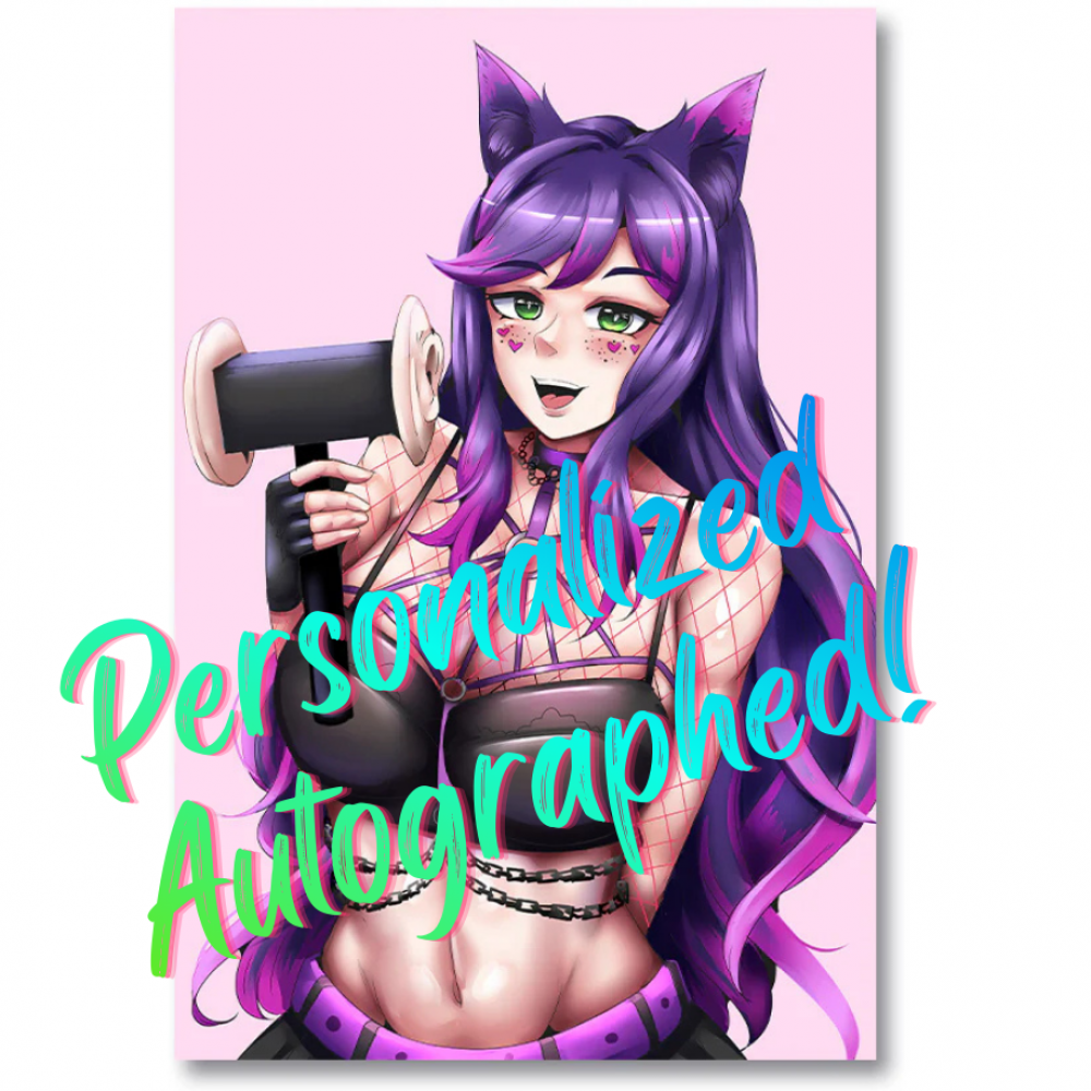 SIGNED Kitti Minx ASMR 12 x 18 Wall Poster