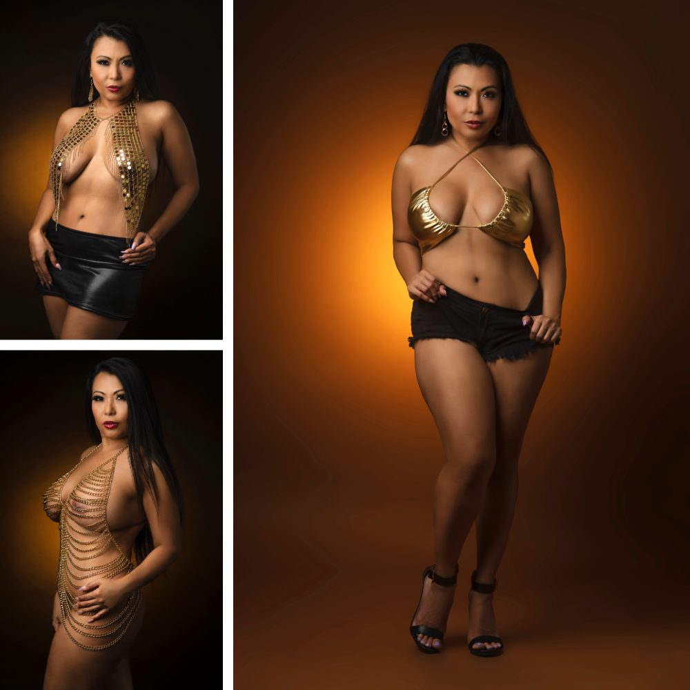 50th Birthday Black and Gold Set 8x10 Prints