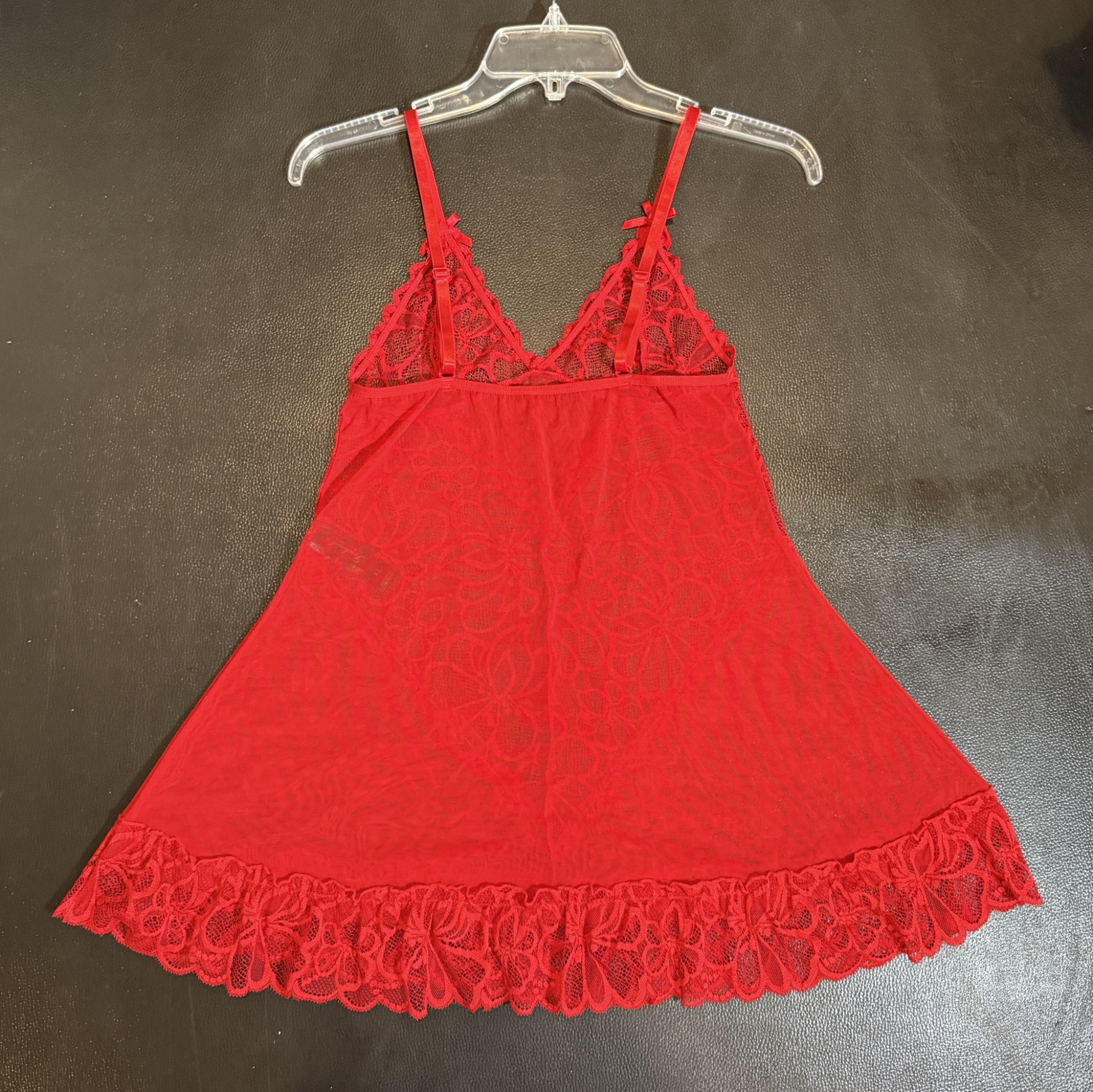 Lacy Orange Red Babydoll
