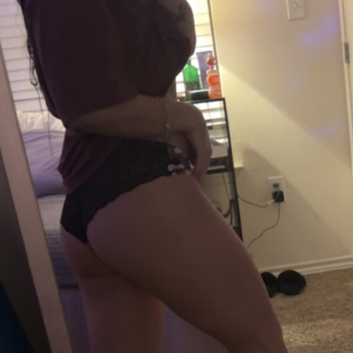 Floral lace back panties