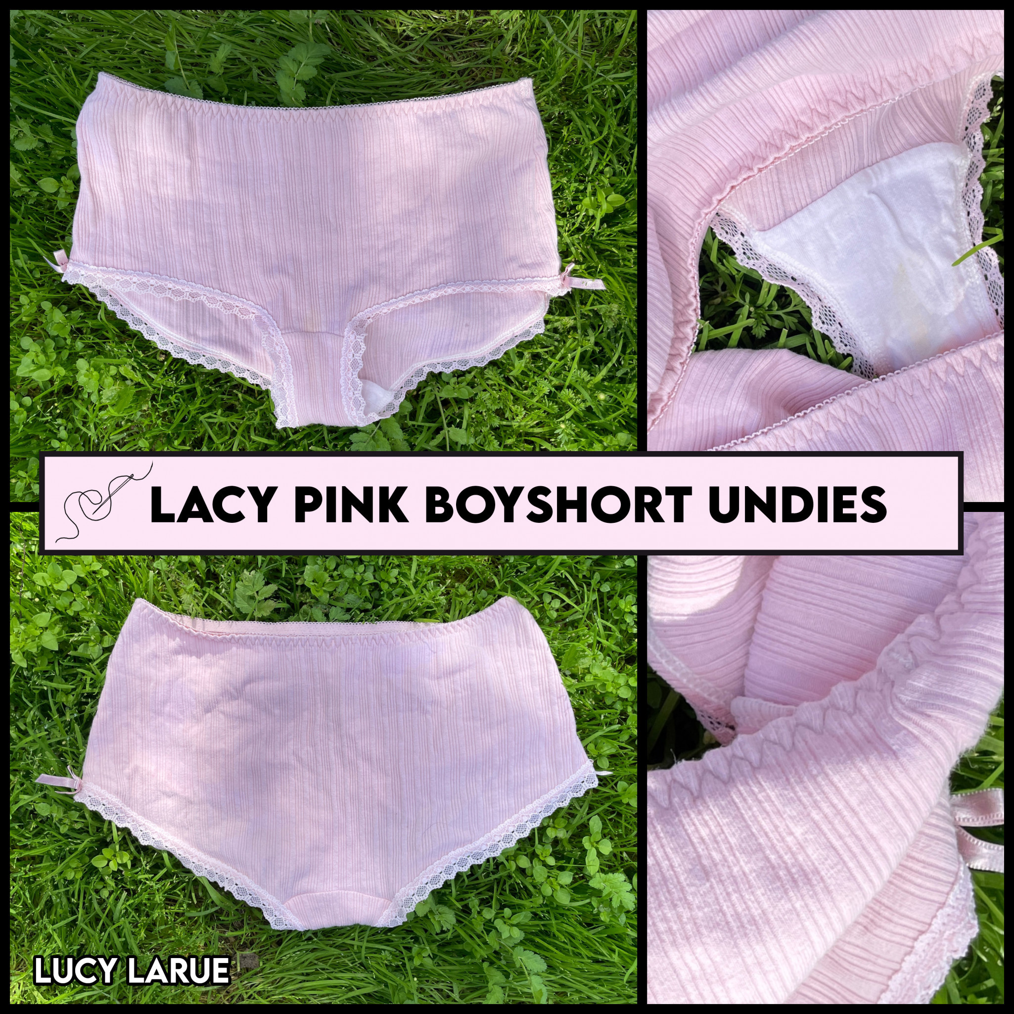 Lacy Pink Boyshort Undies