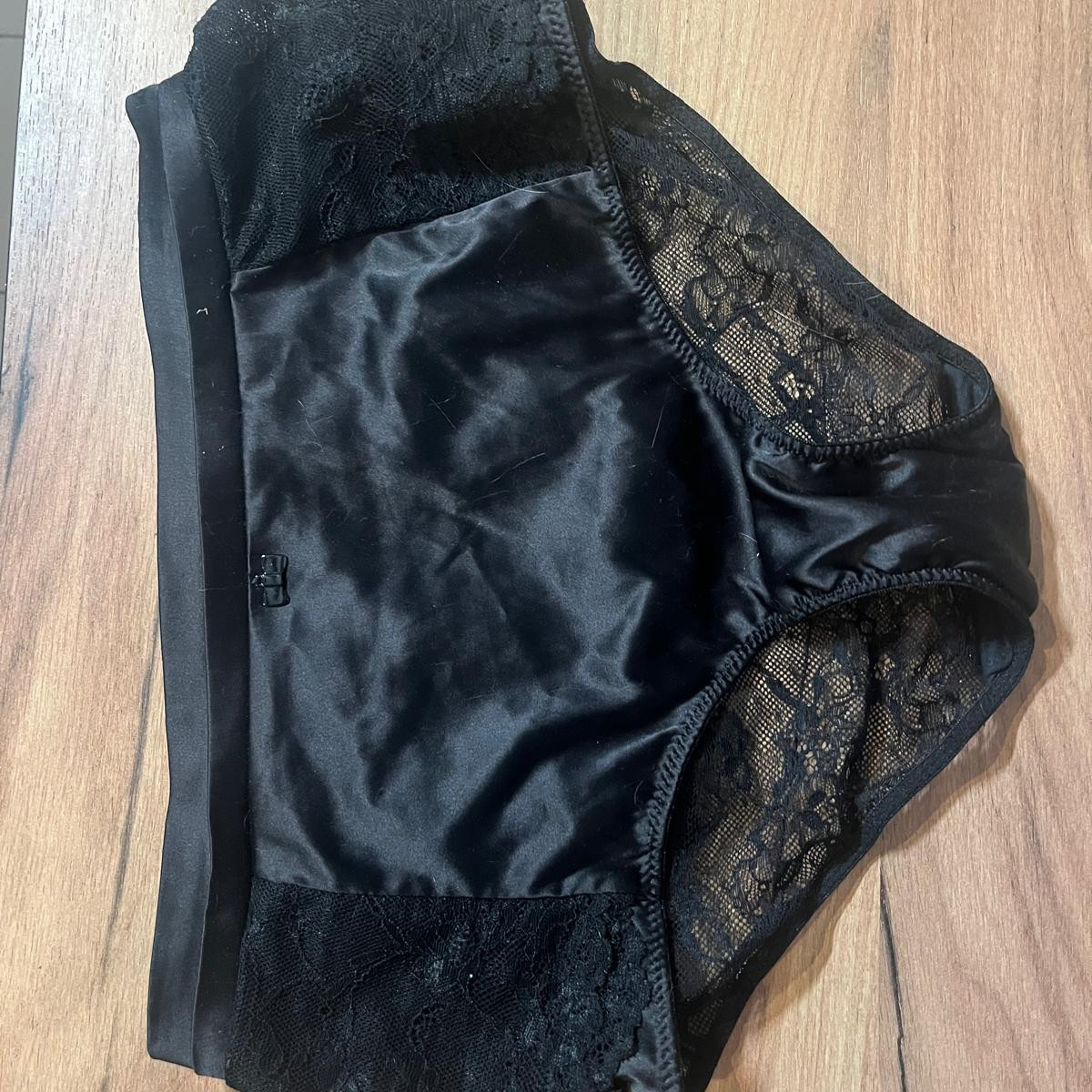 Black Lace Panties  Worn for Two Days