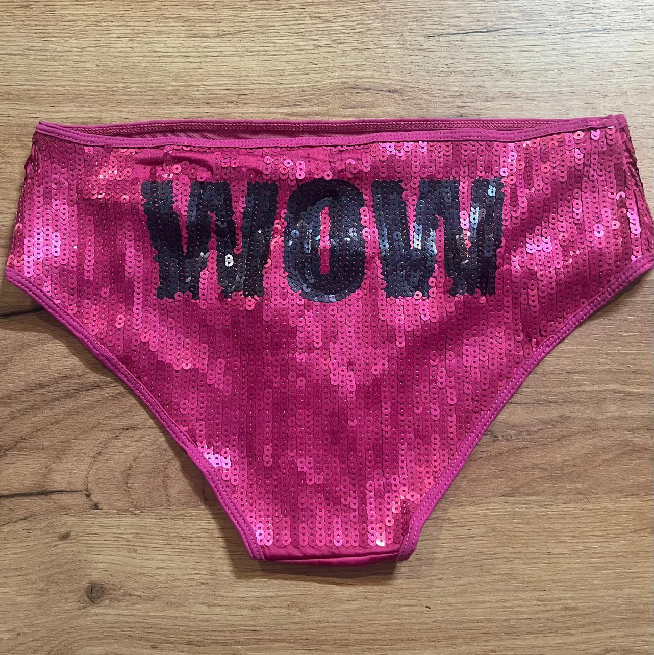 Pink Rhinestone Panties  WOW Back