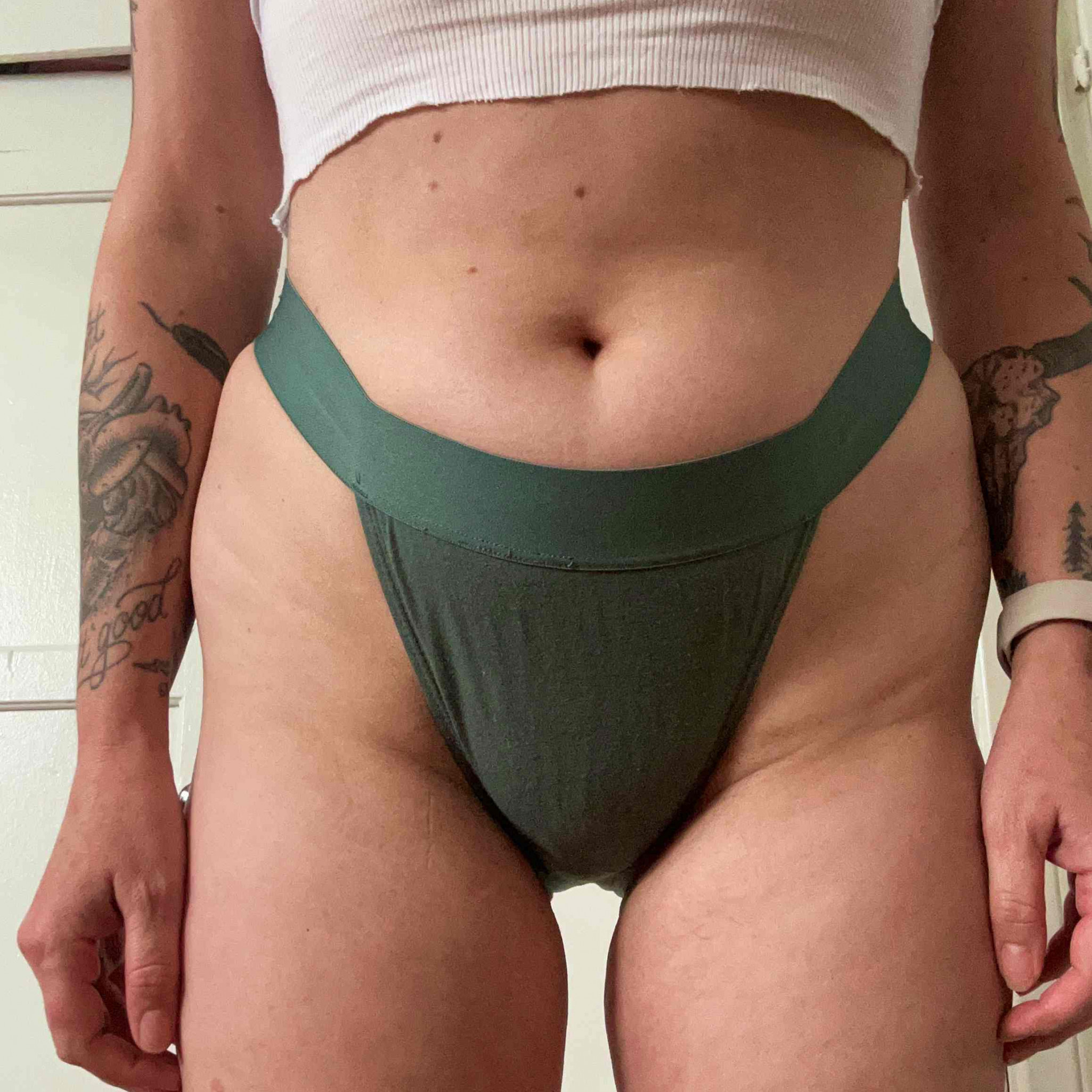 Green Cotton Panties