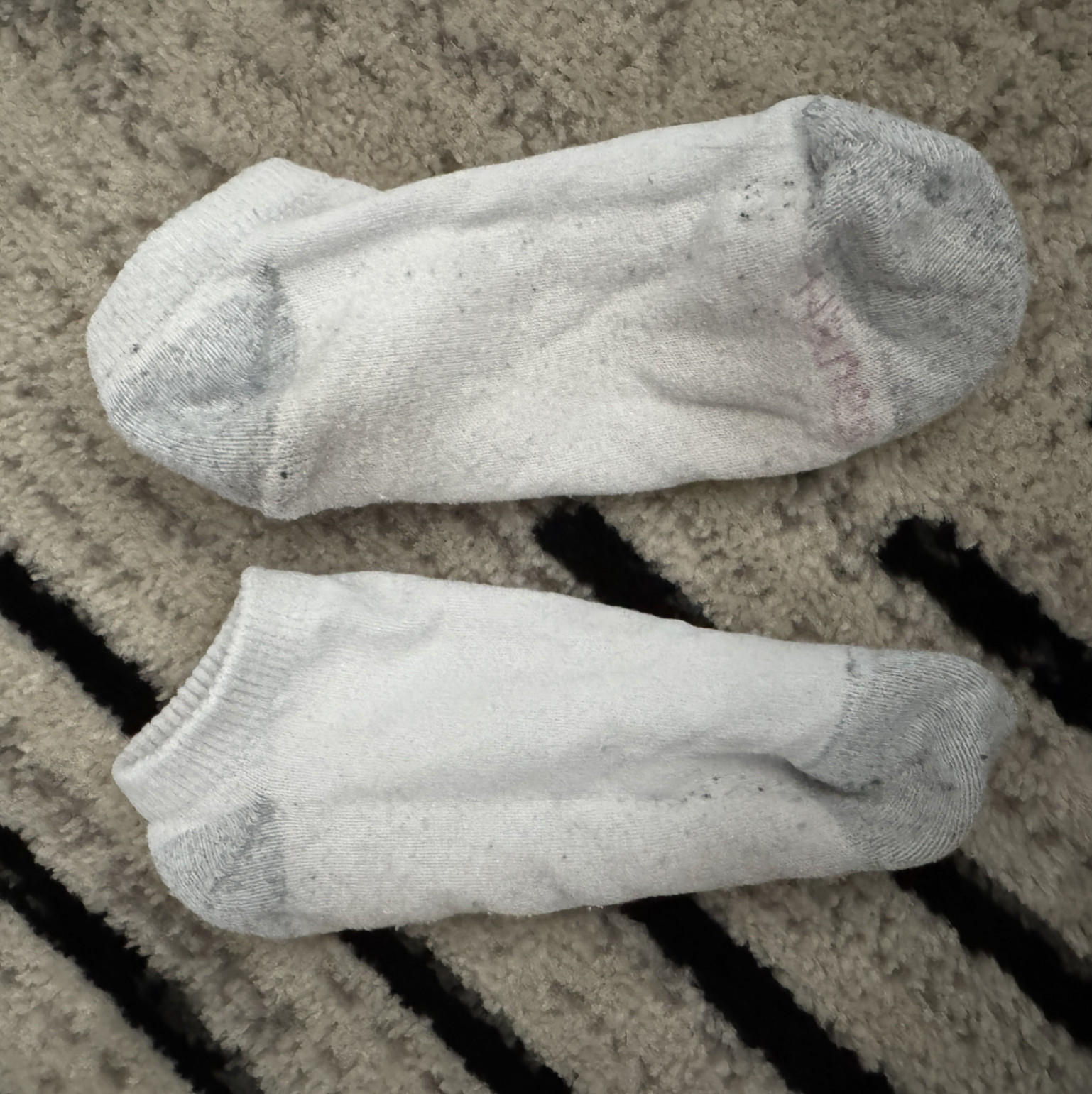 Used white socks