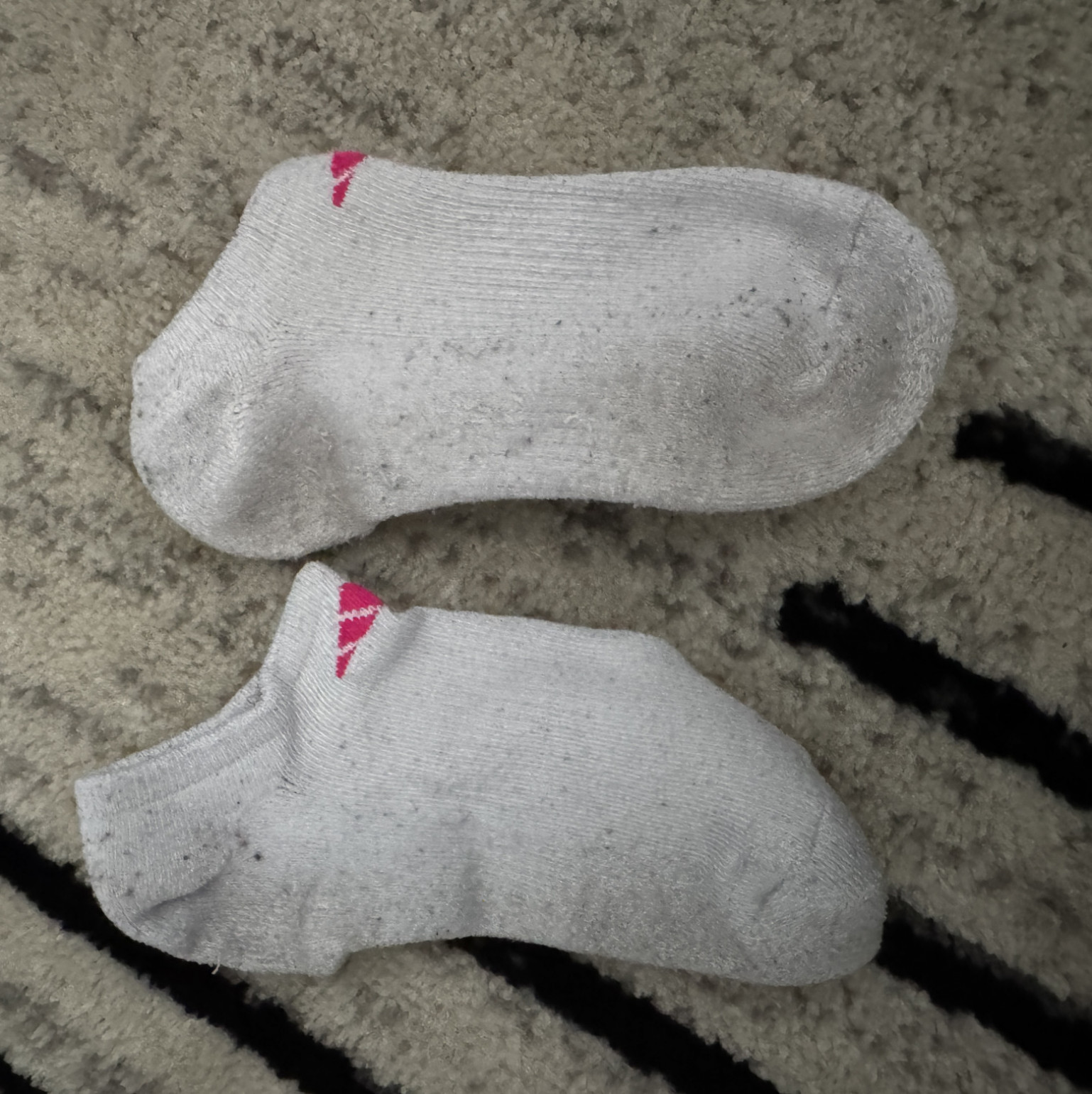 Used white socks