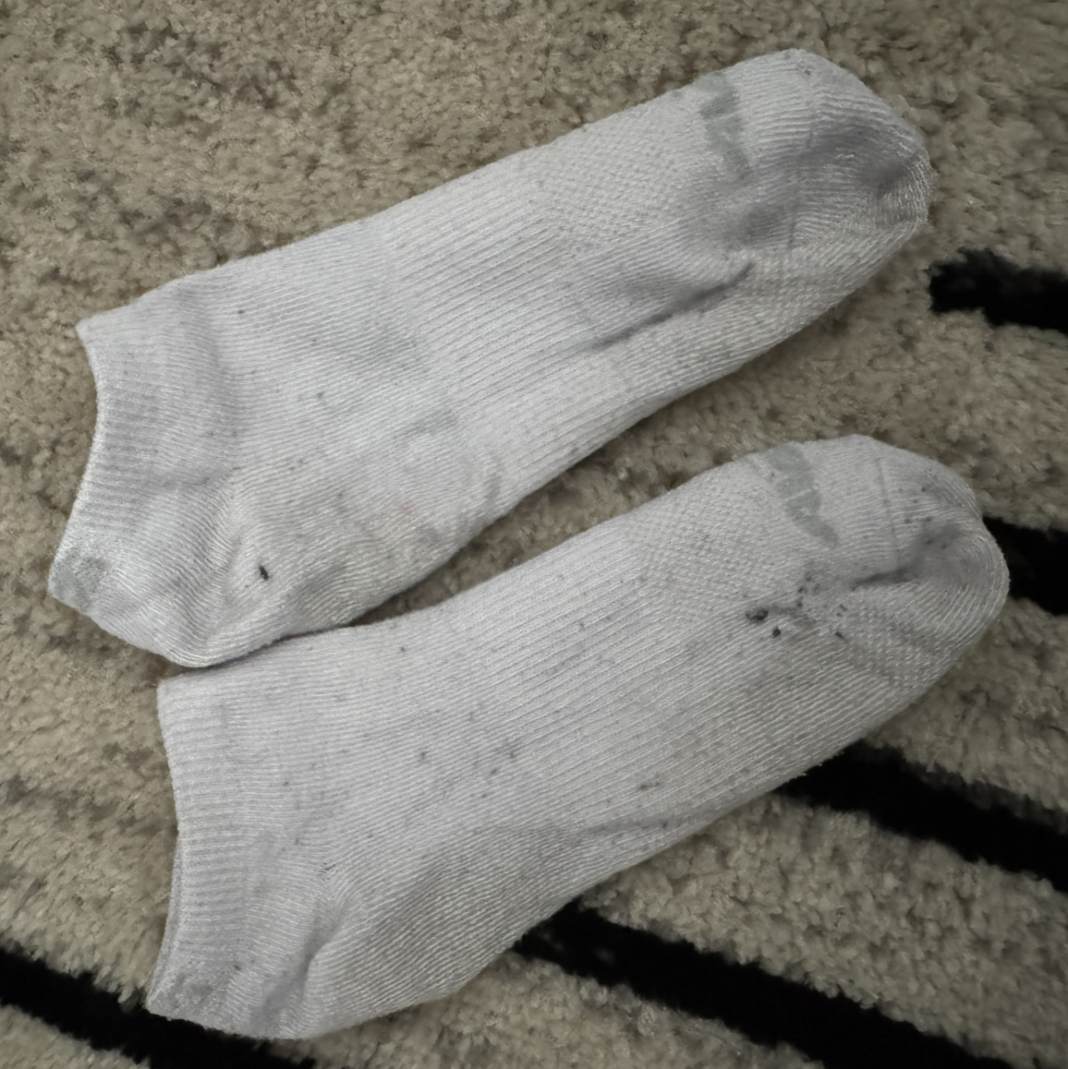 Used white socks