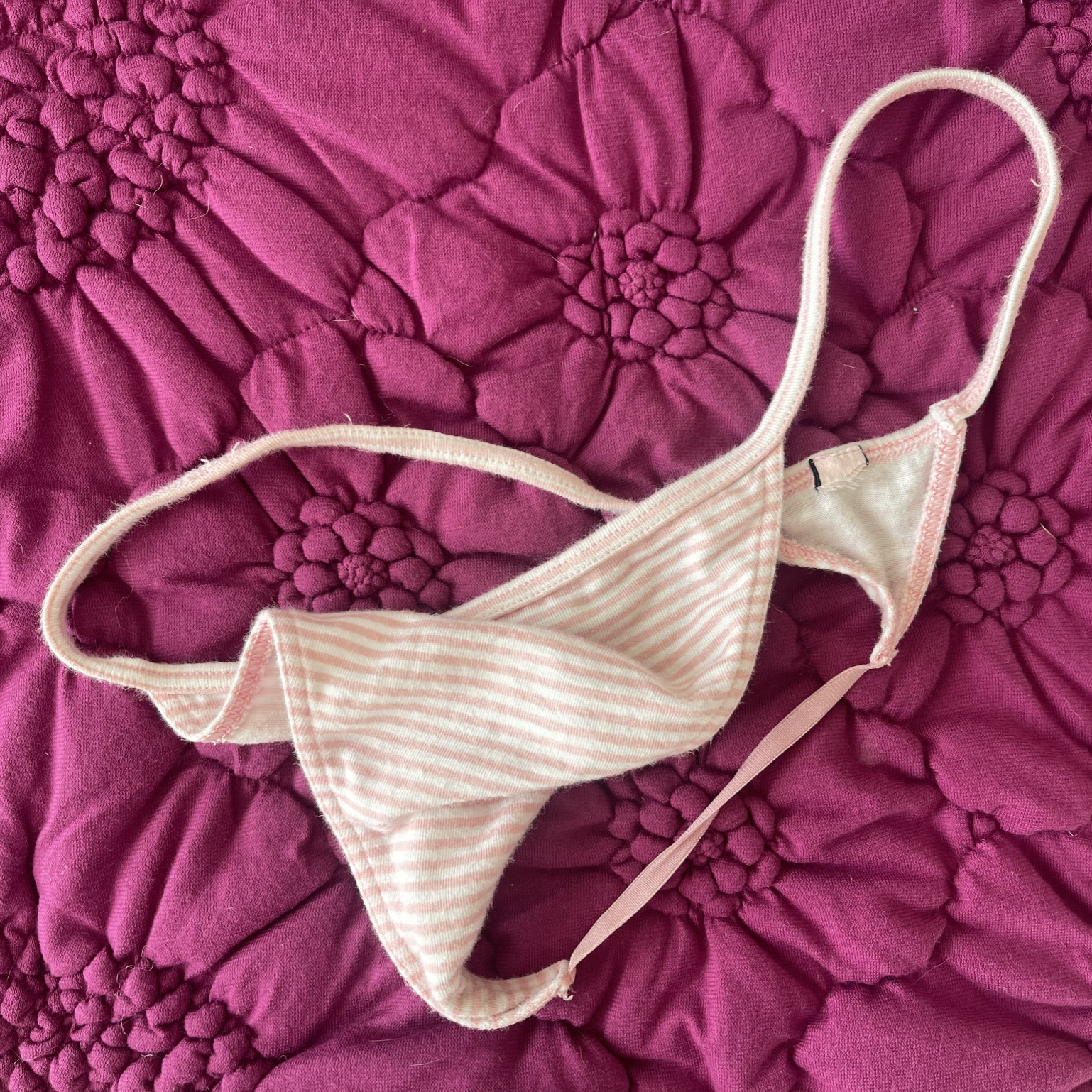 Sweaty ass gym thong