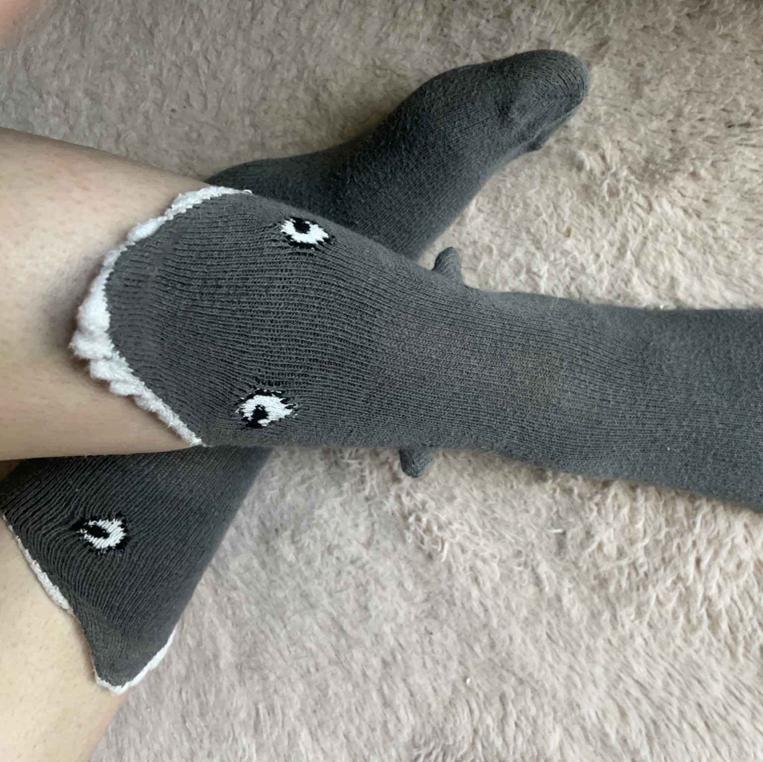 Grey Shark Socks