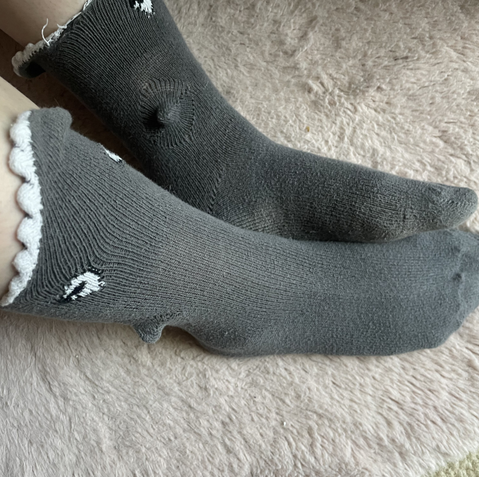 Grey Shark Socks