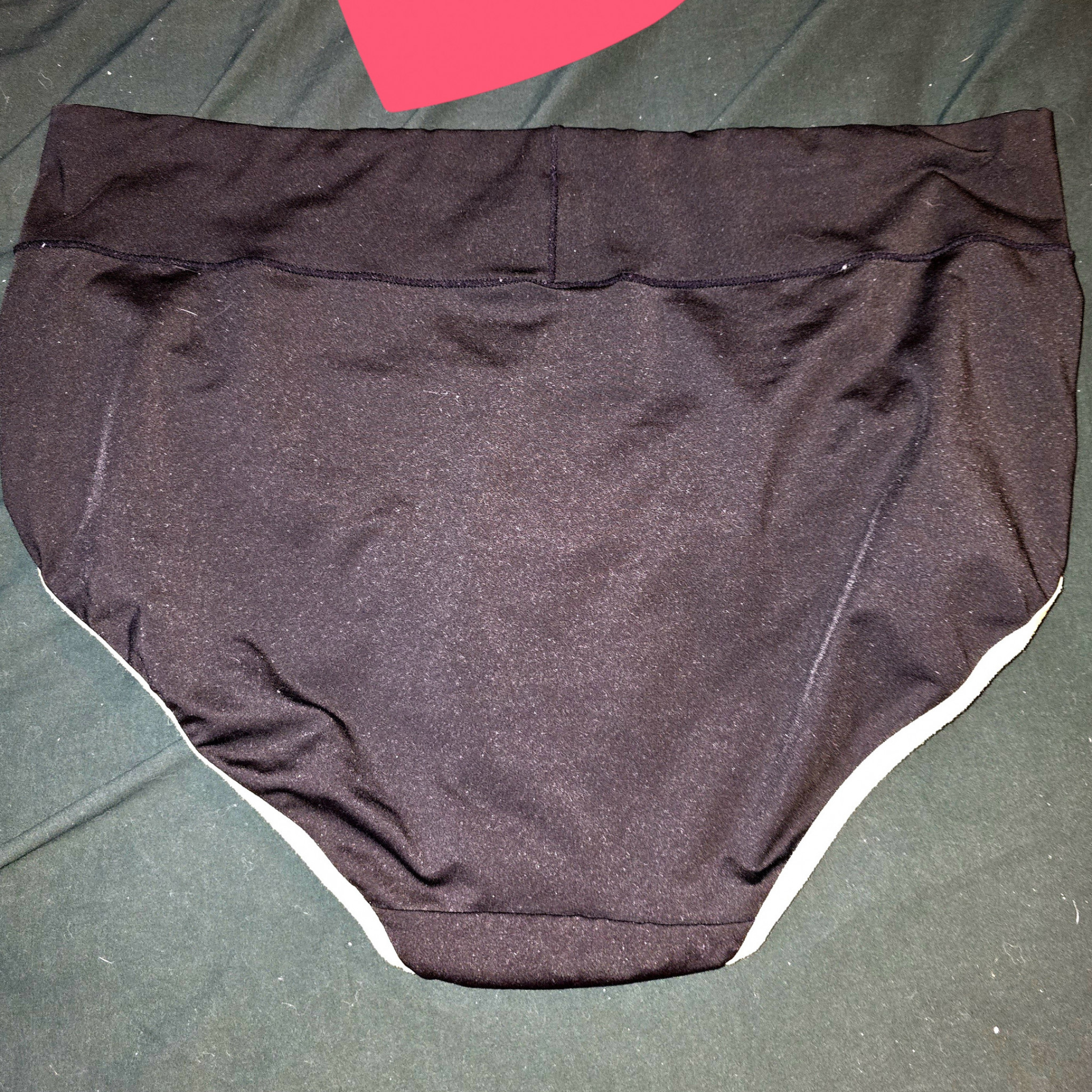 BBW Spandex and cotton black and yellow panties
