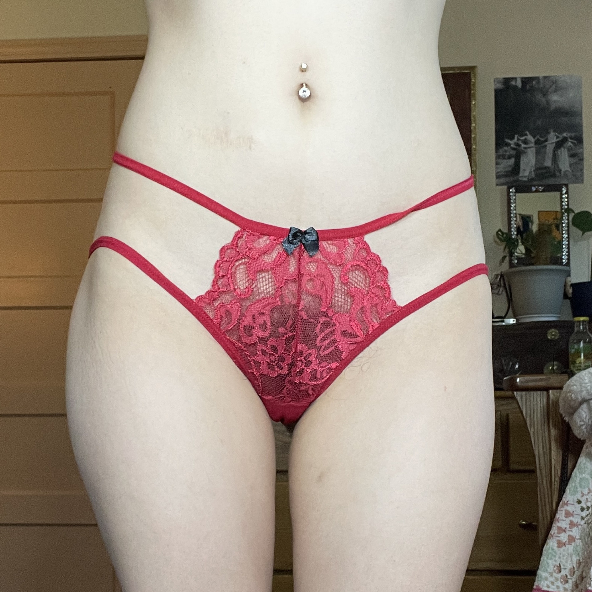 Red Double G String