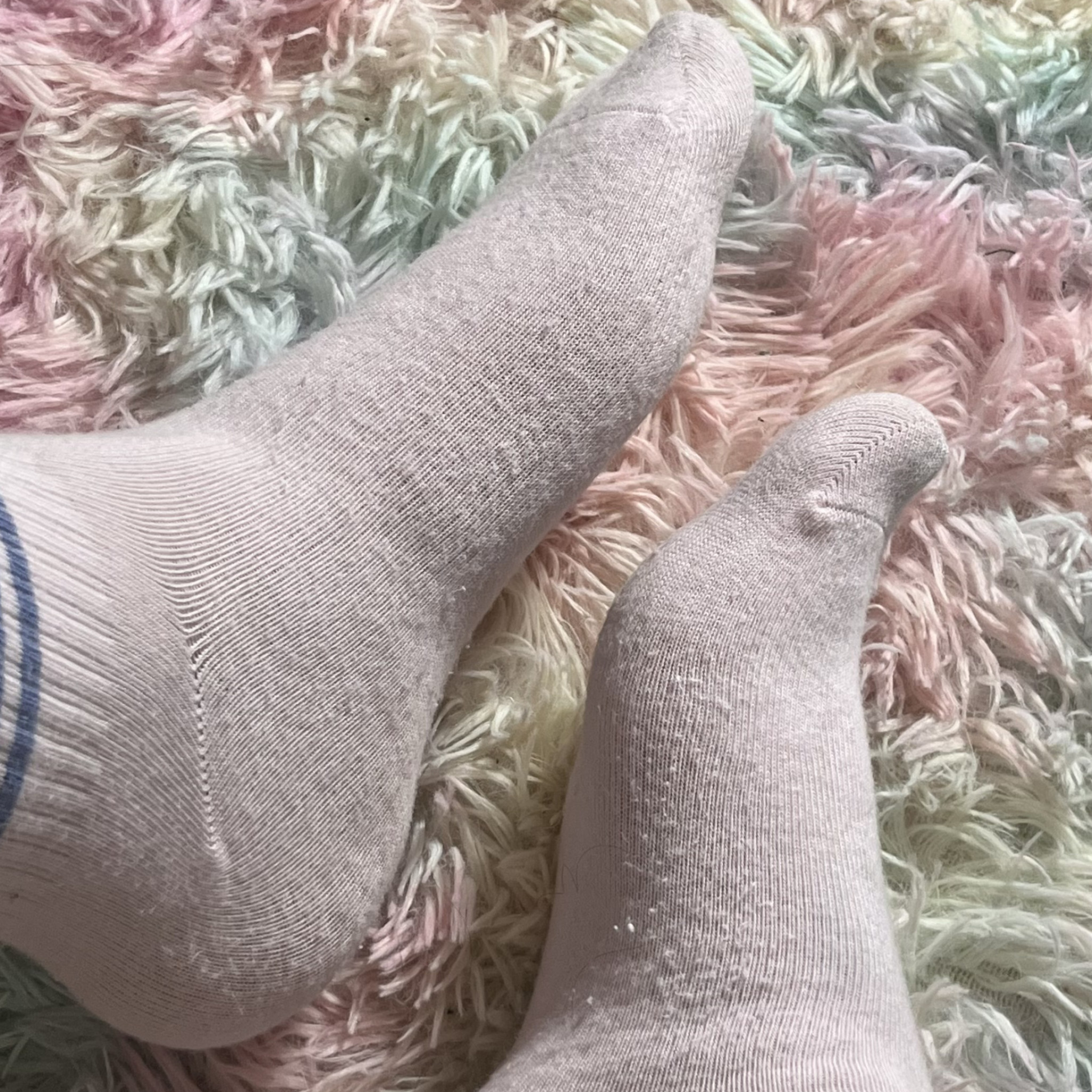 Pair Of Pink Above the Ankle Socks