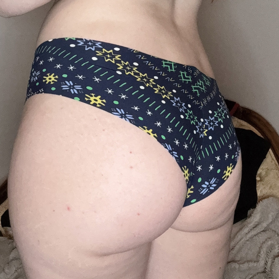 Navy Winter Print No Seam Panty