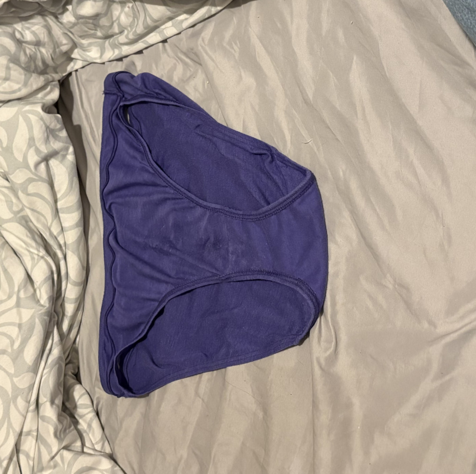 Cum in worn panties