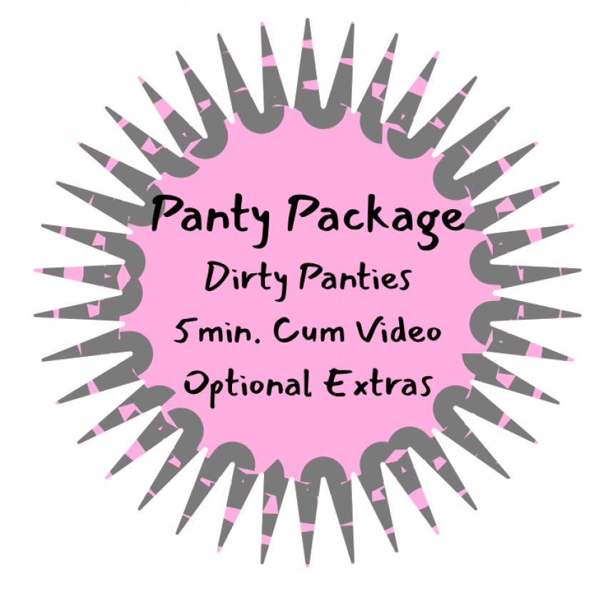 8min masturbating video Peach Cotton Thong Panty Package