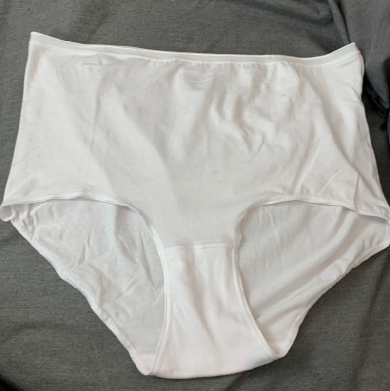 White cotton panties