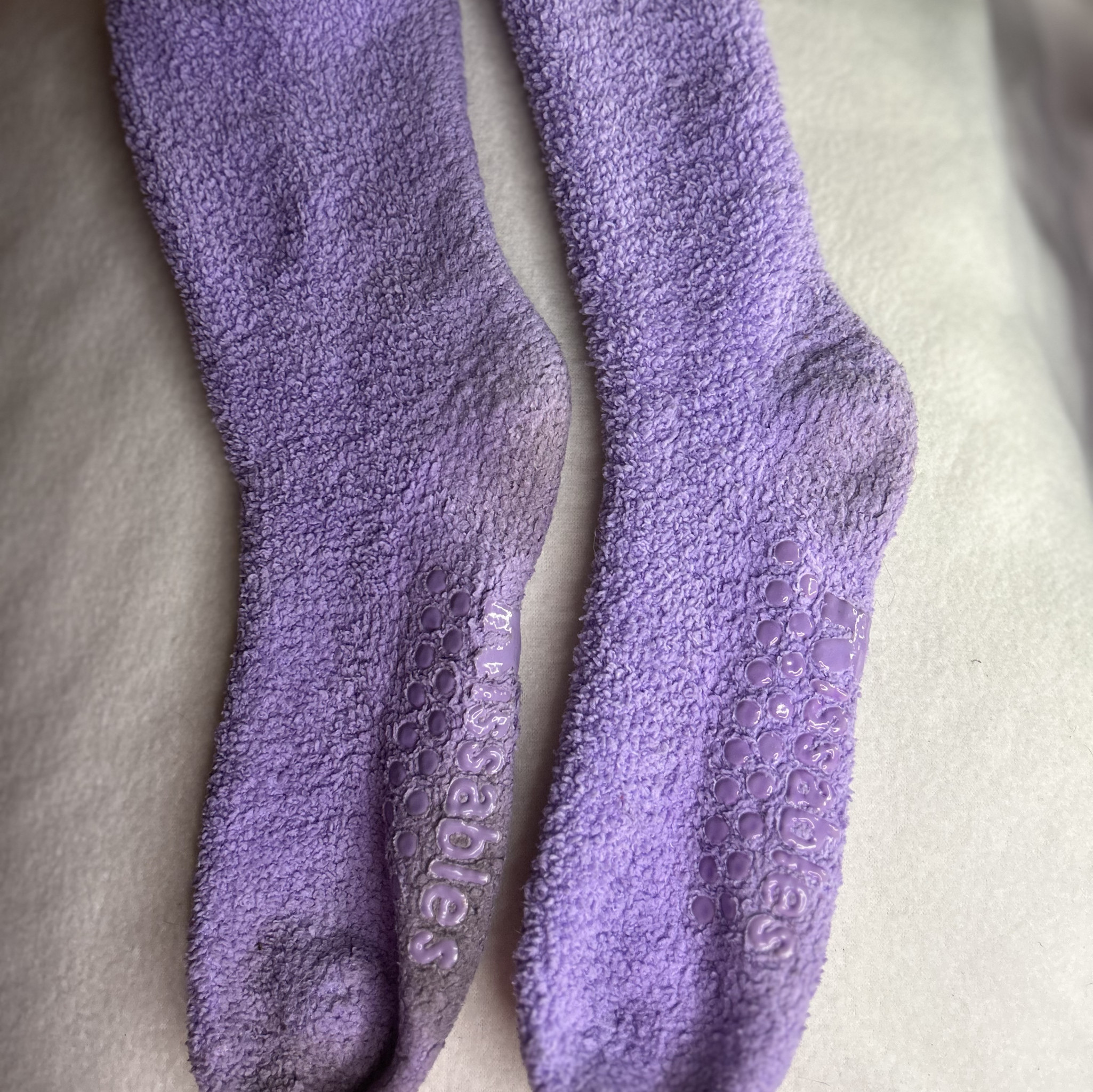 Worn Winter Seduction  Manaias Cozy Naughty Socks