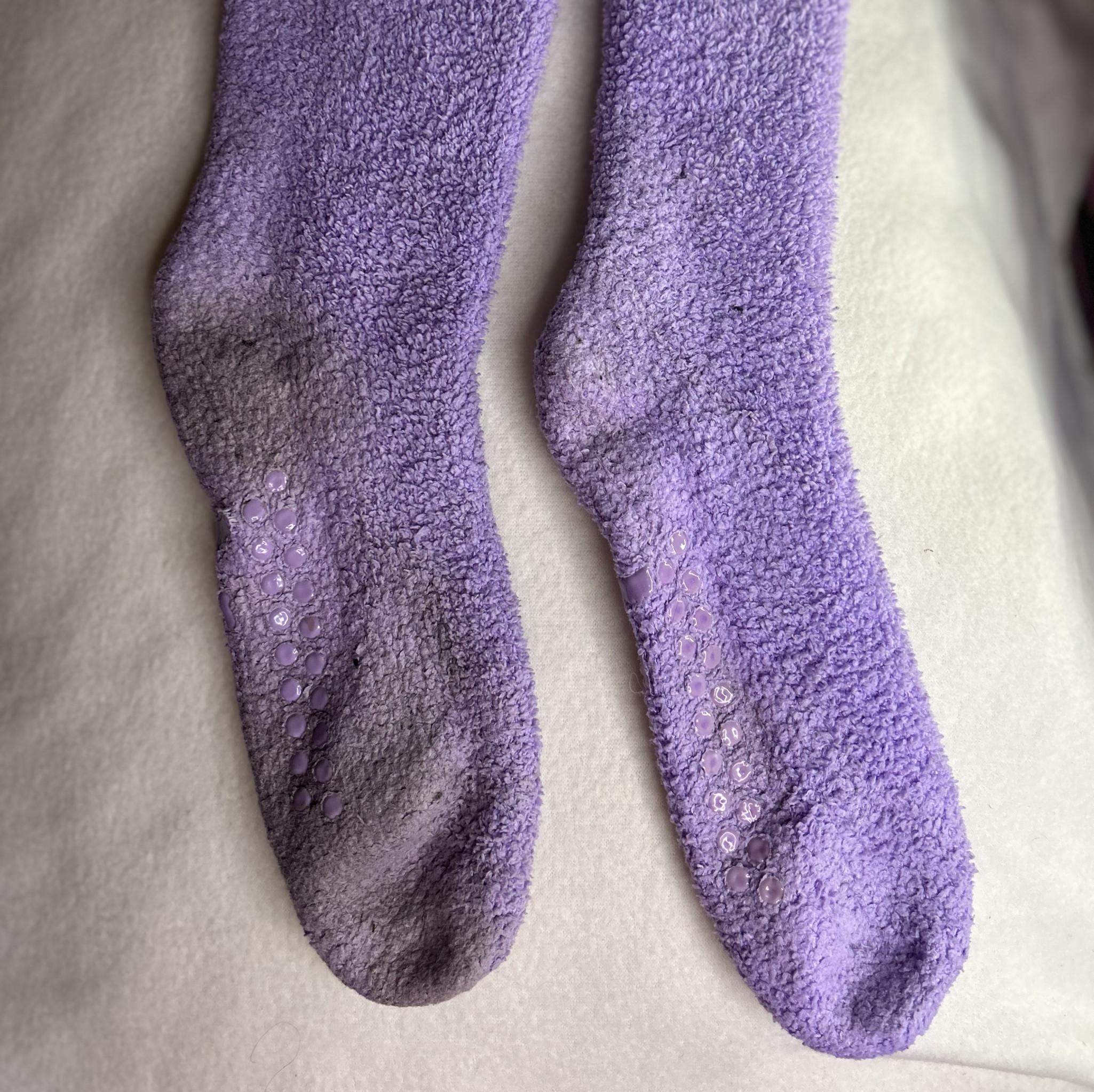 Worn Winter Seduction  Manaias Cozy Naughty Socks