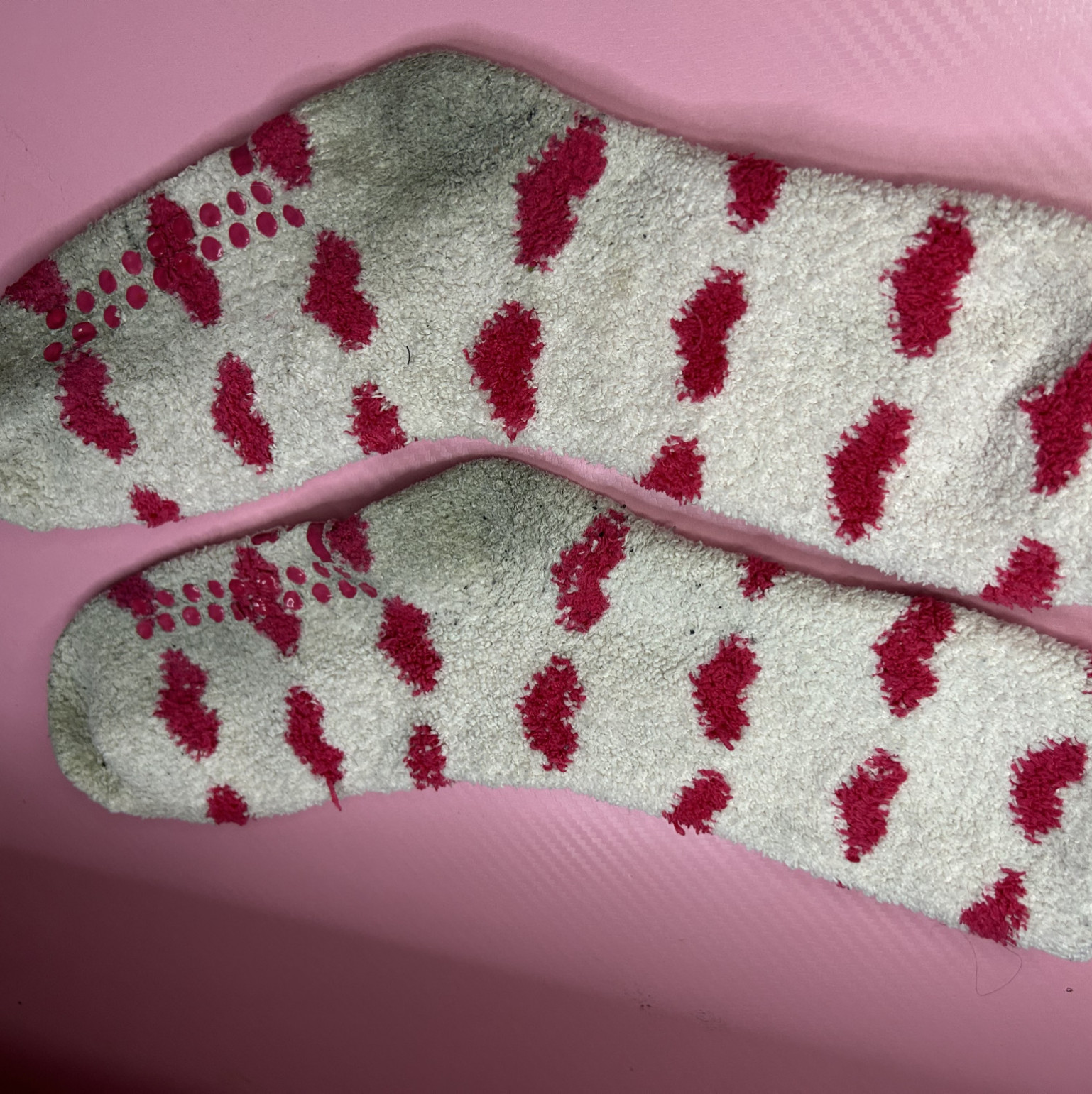 My Favorite Pink Heart Socks Loved Worn and Yours Forever