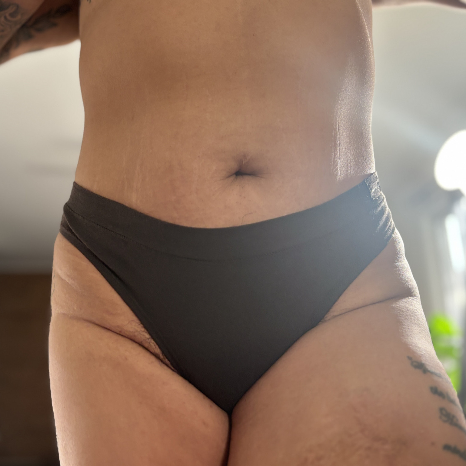 Worn Panties Brown Soft Cotton Underwear