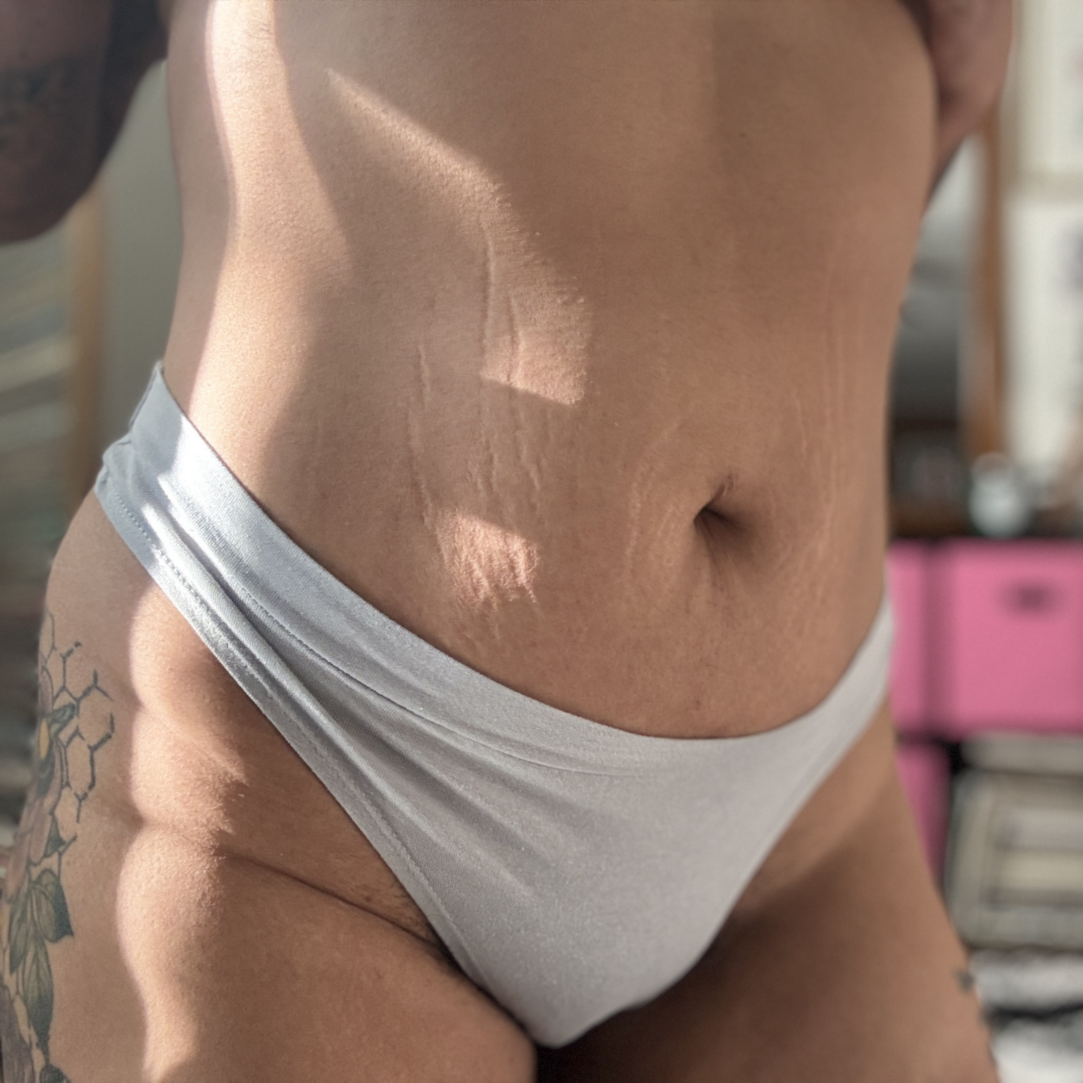 Worn Panties White Soft Cotton Panties