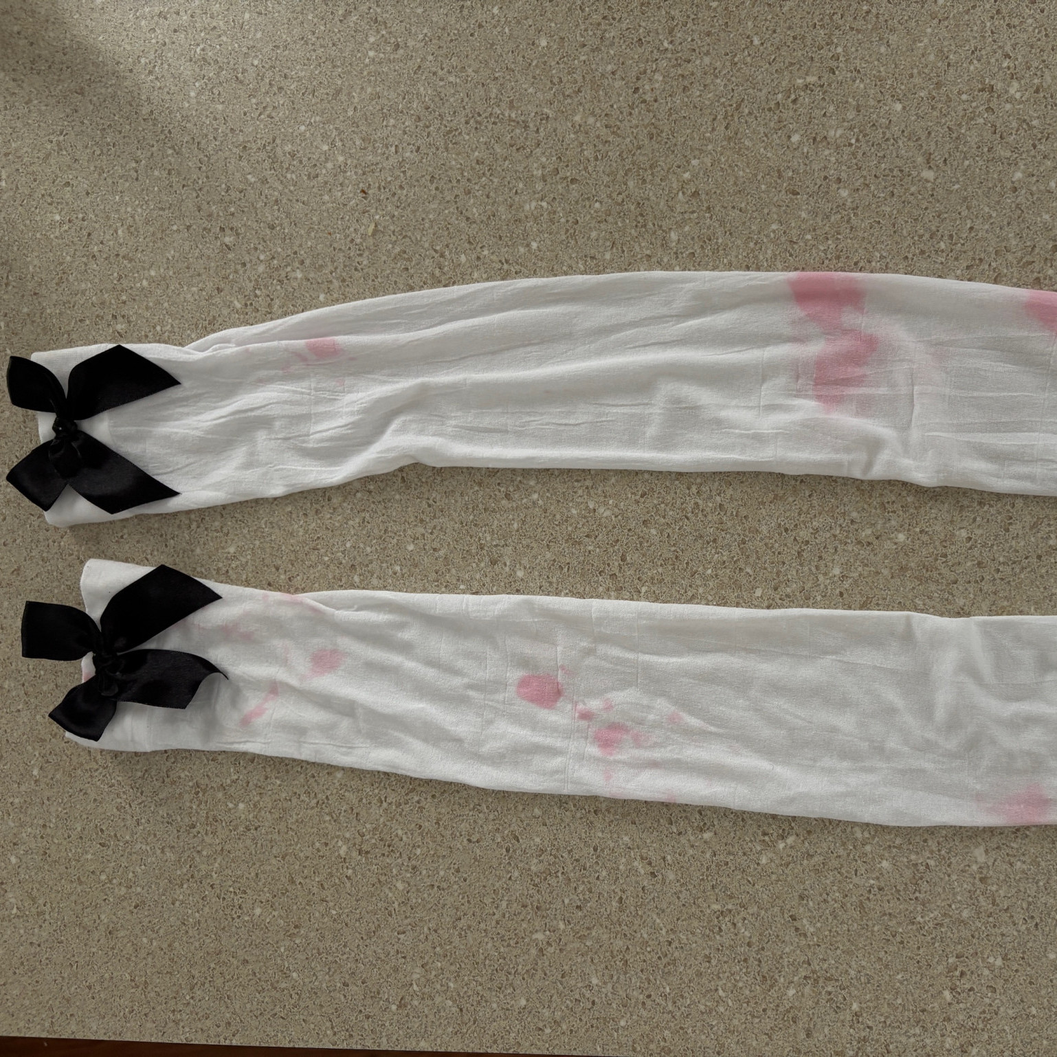 white nylon stockings