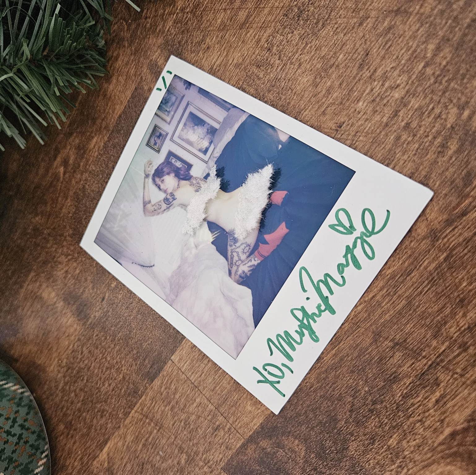 1 of 1 Signed Polaroid Booty Pic